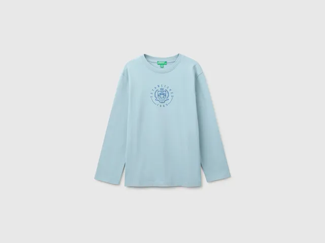 United Colors of Benetton t-shirt manica lunga M cotone bio