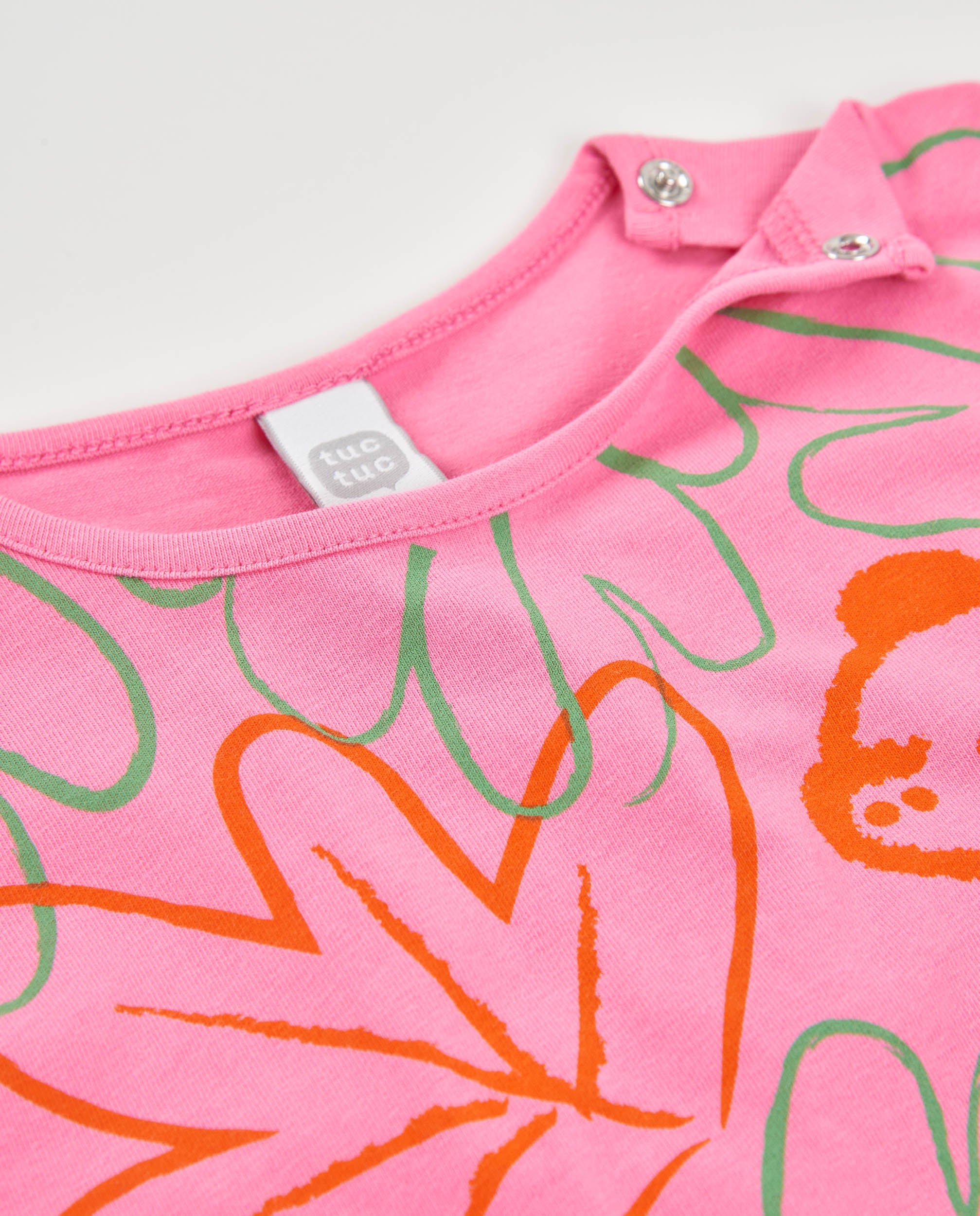 TucTuc Magliette t-shirt bambina dinosauro rosa