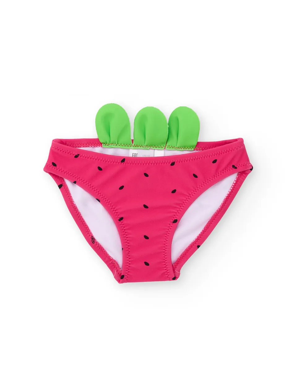 TucTuc Costumi Anguria slip bambina rosa