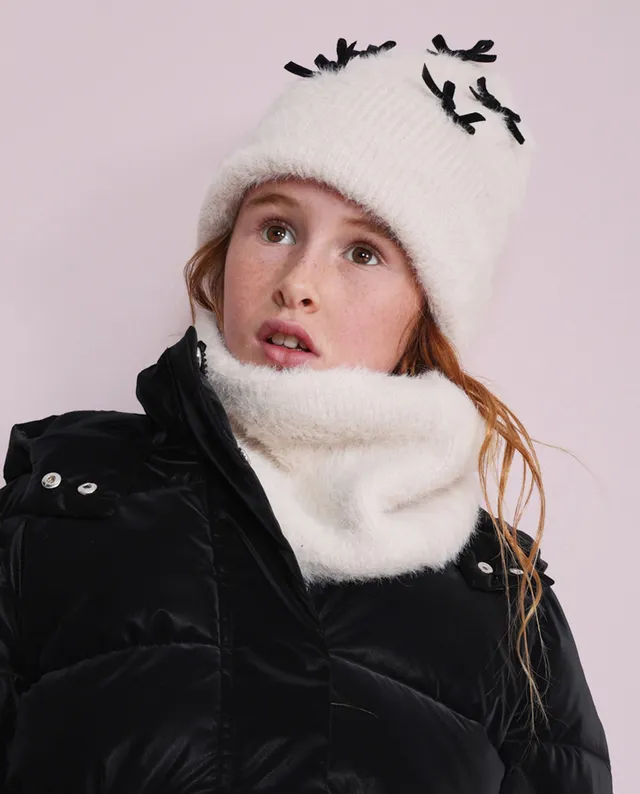TucTuc Accessori Set Tricot Ecrù Berretto Scaldacollo