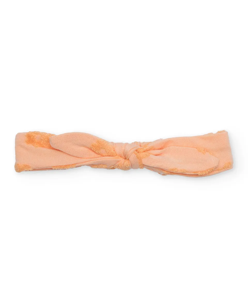 TucTuc Accessori fascia neonata nodo arancione