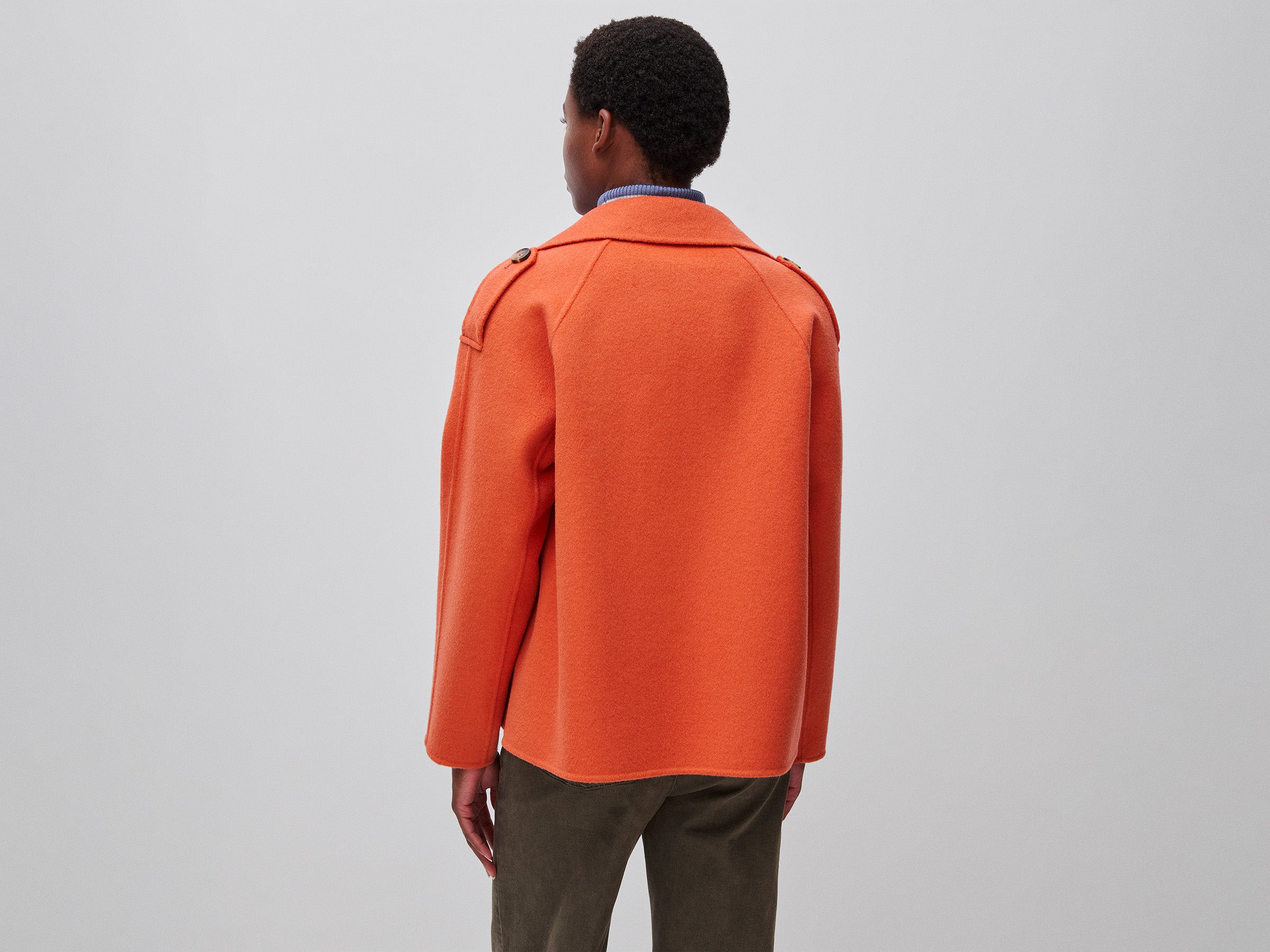 United Colors of Benetton Short coat cappotto lana doppiopetto