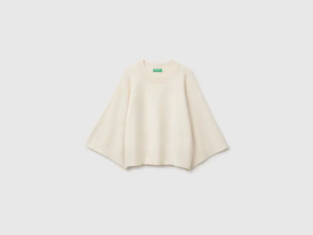 United Colors of Benetton Boxy Fit Shirt Camicia M Viscosa