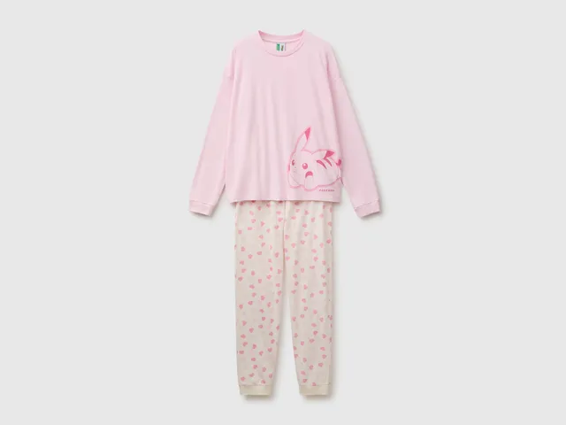 Benetton Underwear and Pyjamas Pigiama Caldo Pokémon Cotone