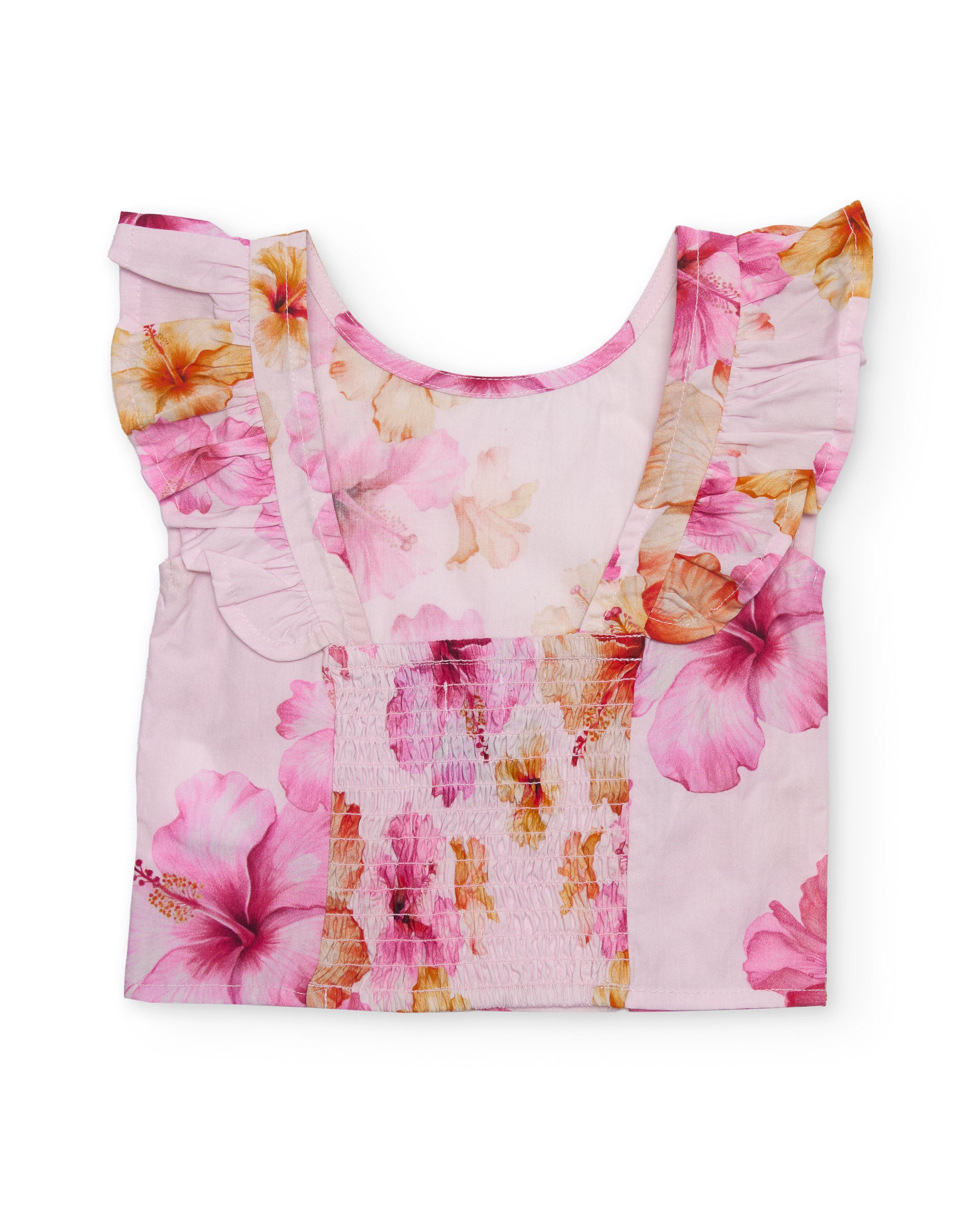 TucTuc Camicette camicia bambina rosa floreale volant