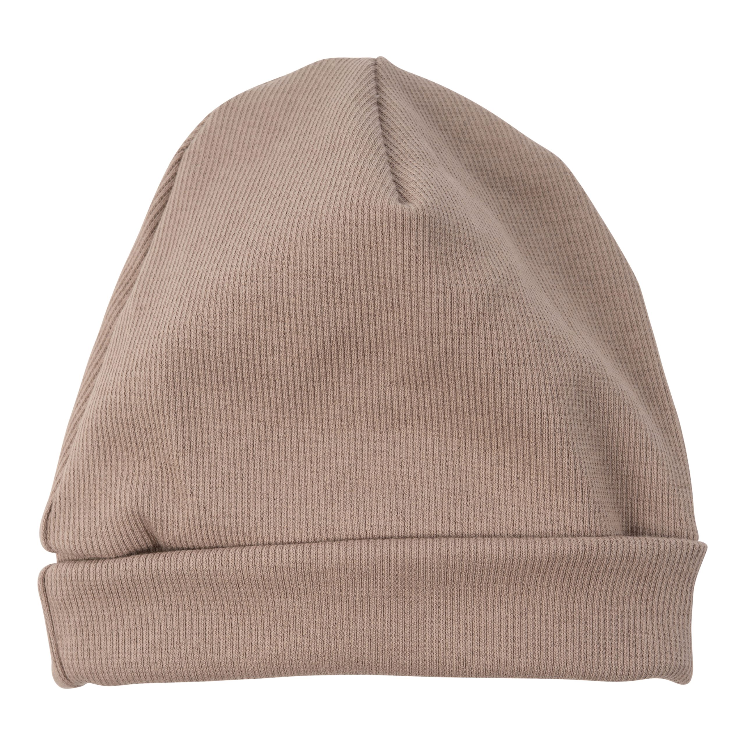 Woolly Organic Baby Hats Beanie 2x1 Rib cuffia neonato cotone bio