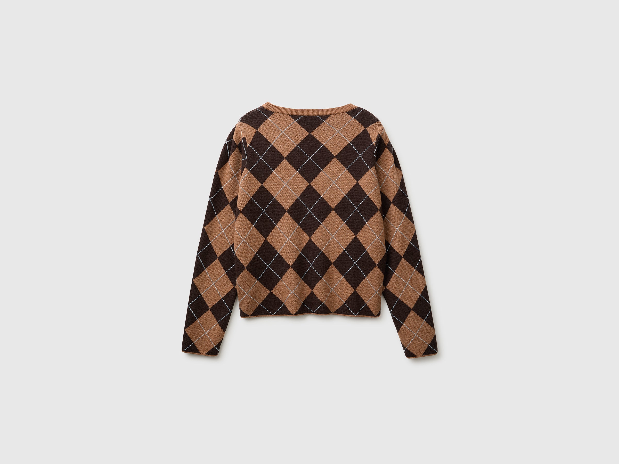 Benetton maglione rombi cotone taglia M