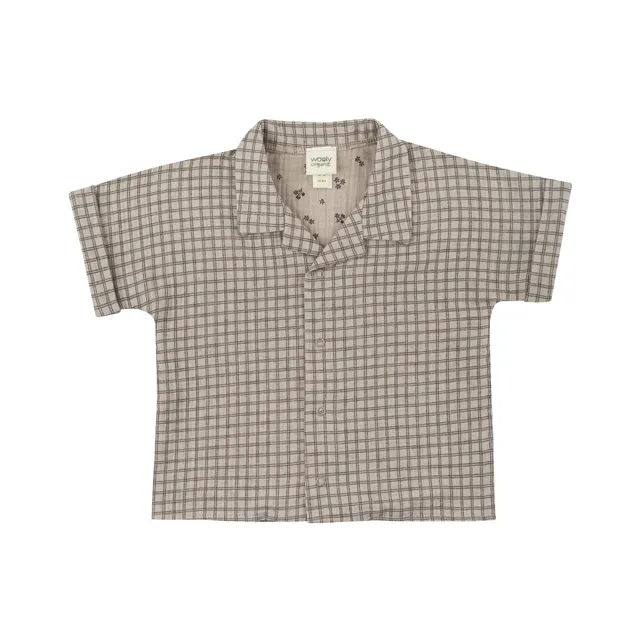 Woolly Organic camicia bimbo mussola cotone bio manica corta