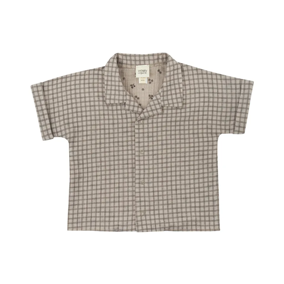 Woolly Organic camicia bimbo mussola cotone bio manica corta