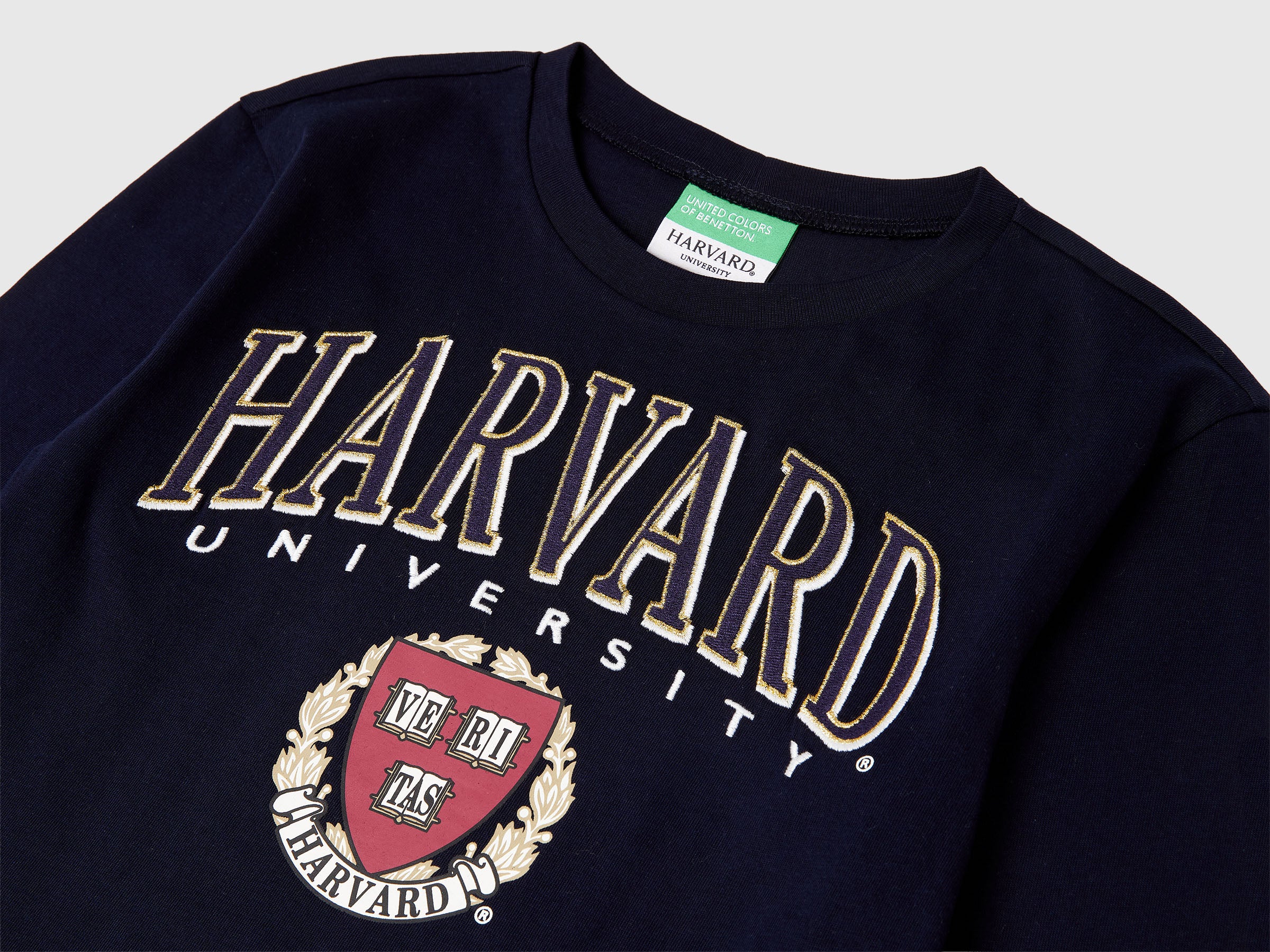 United Colors of Benetton T-Shirt Harvard Boxy Fit Cotone