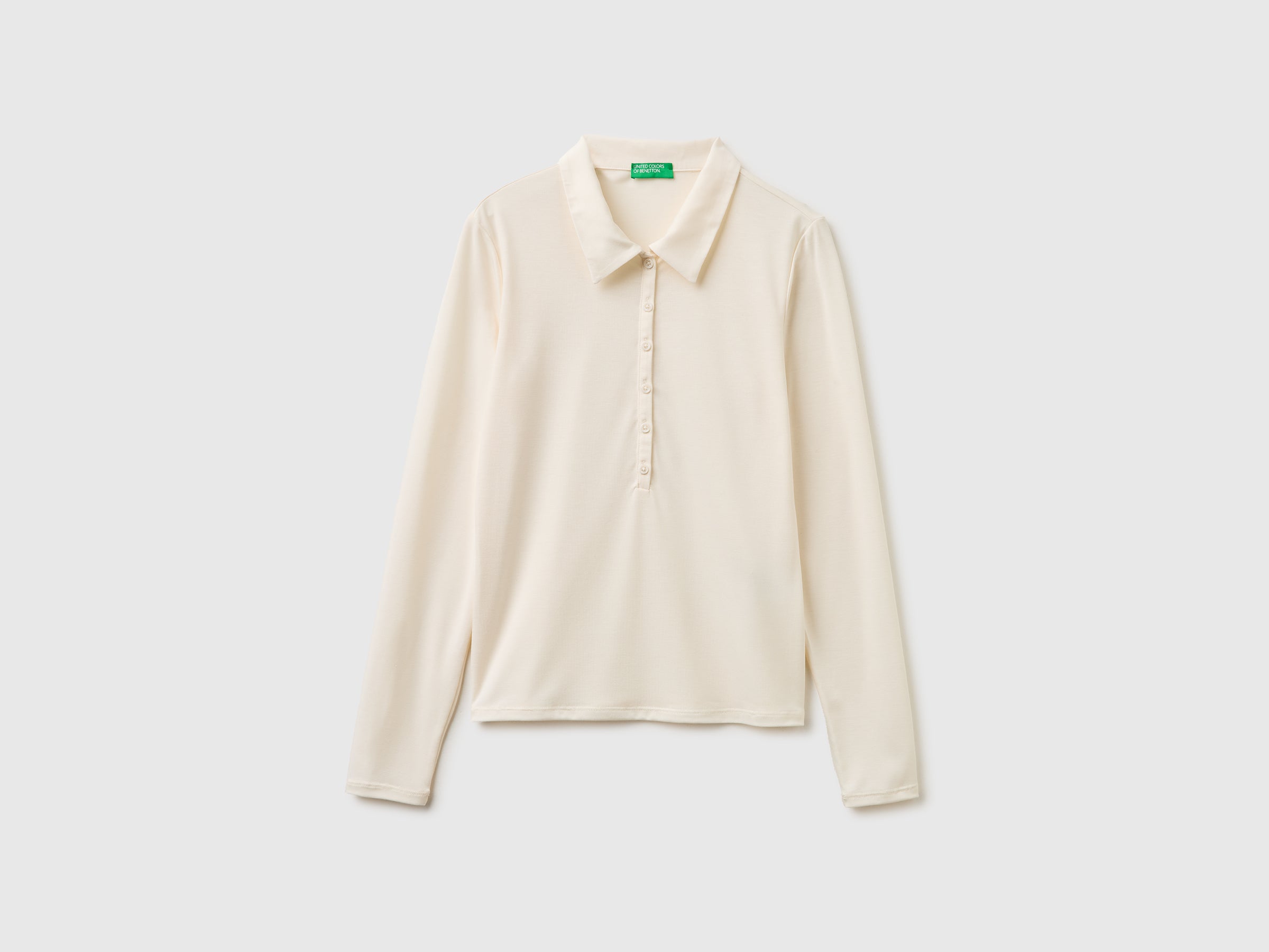 United Colors of Benetton Polos polo manica lunga viscosa taglia M