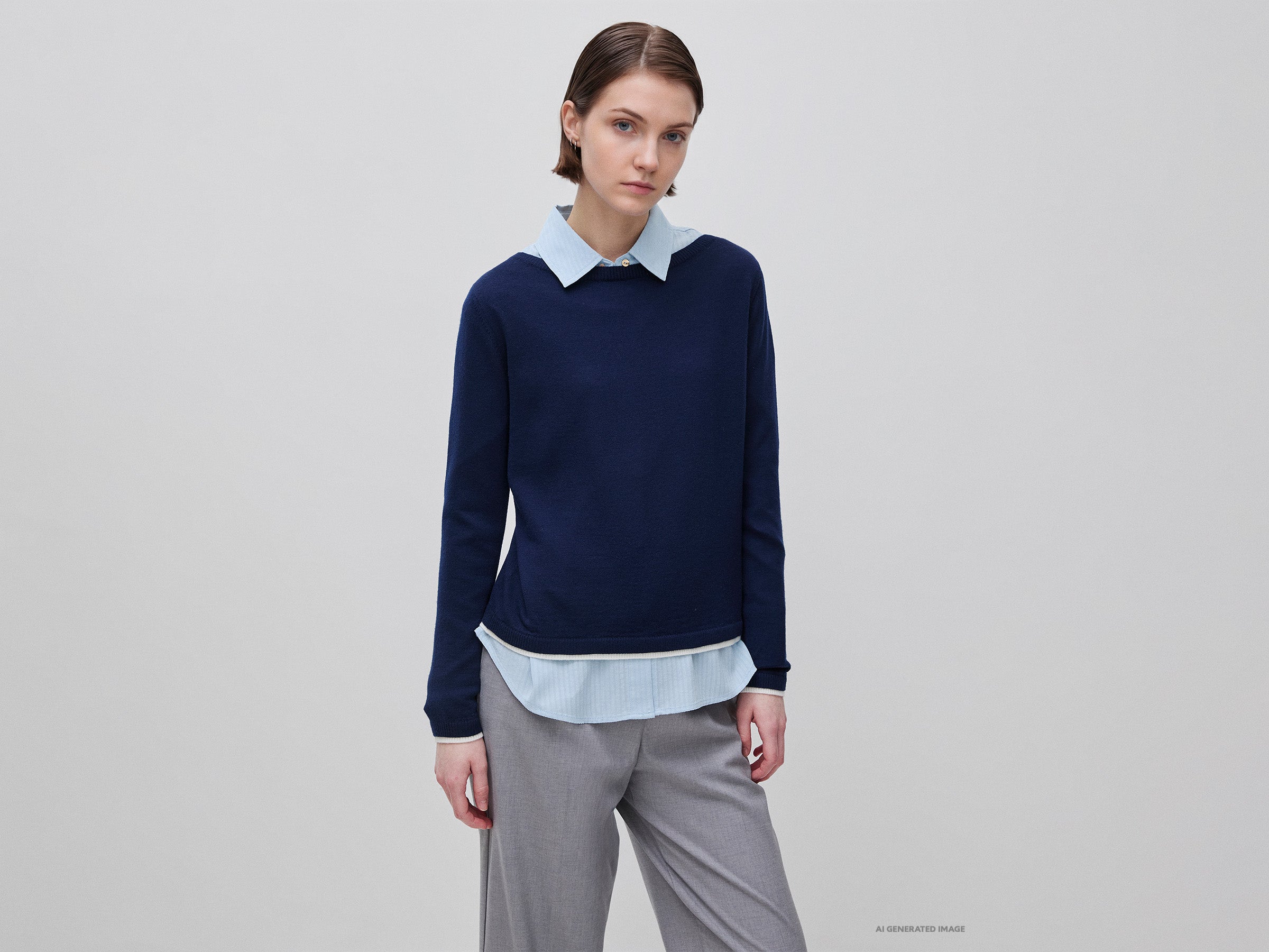 United Colors of Benetton maglione Merino scollo barca donna