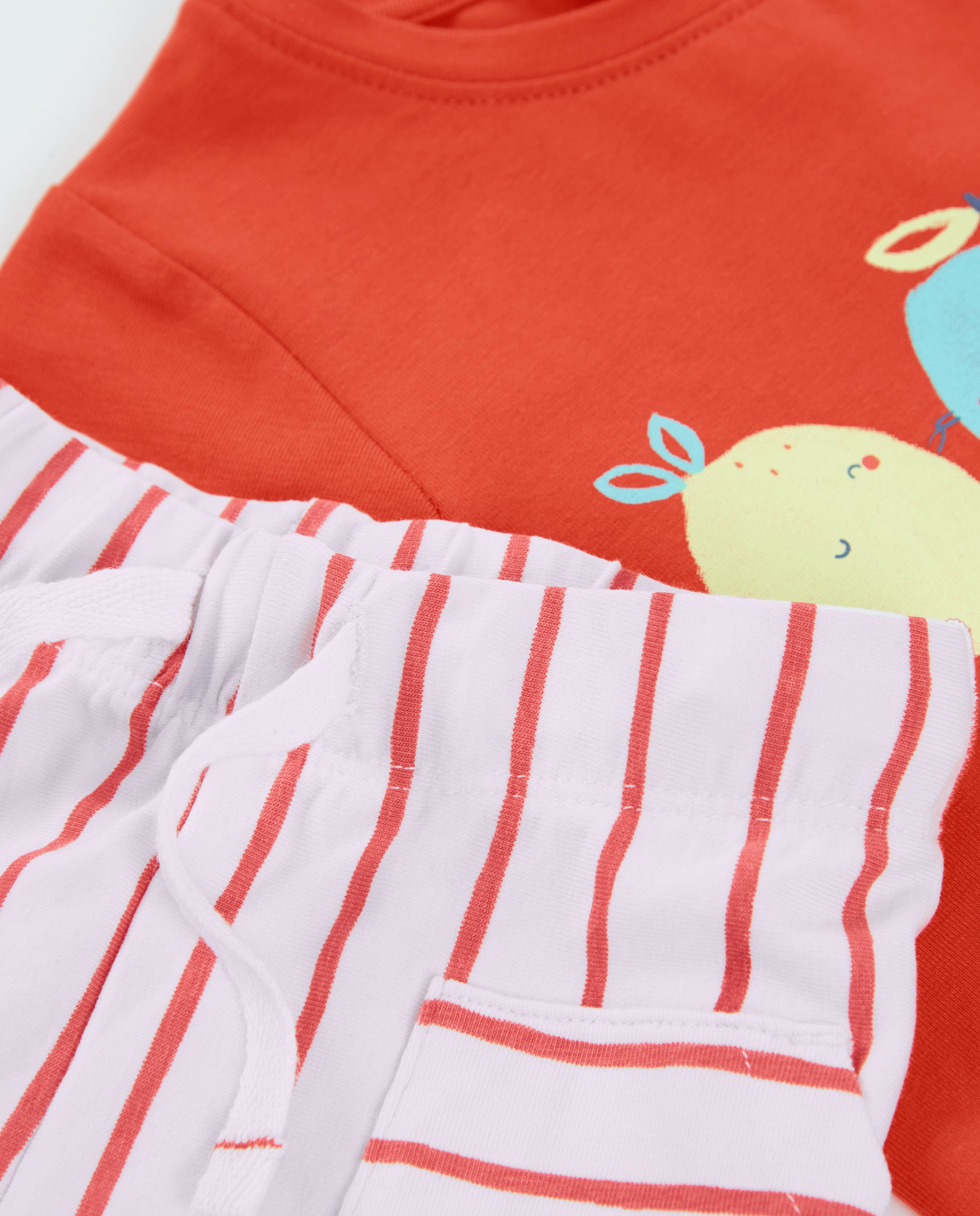 TucTuc Completi Patch Frutta Completo Rosso Neonato