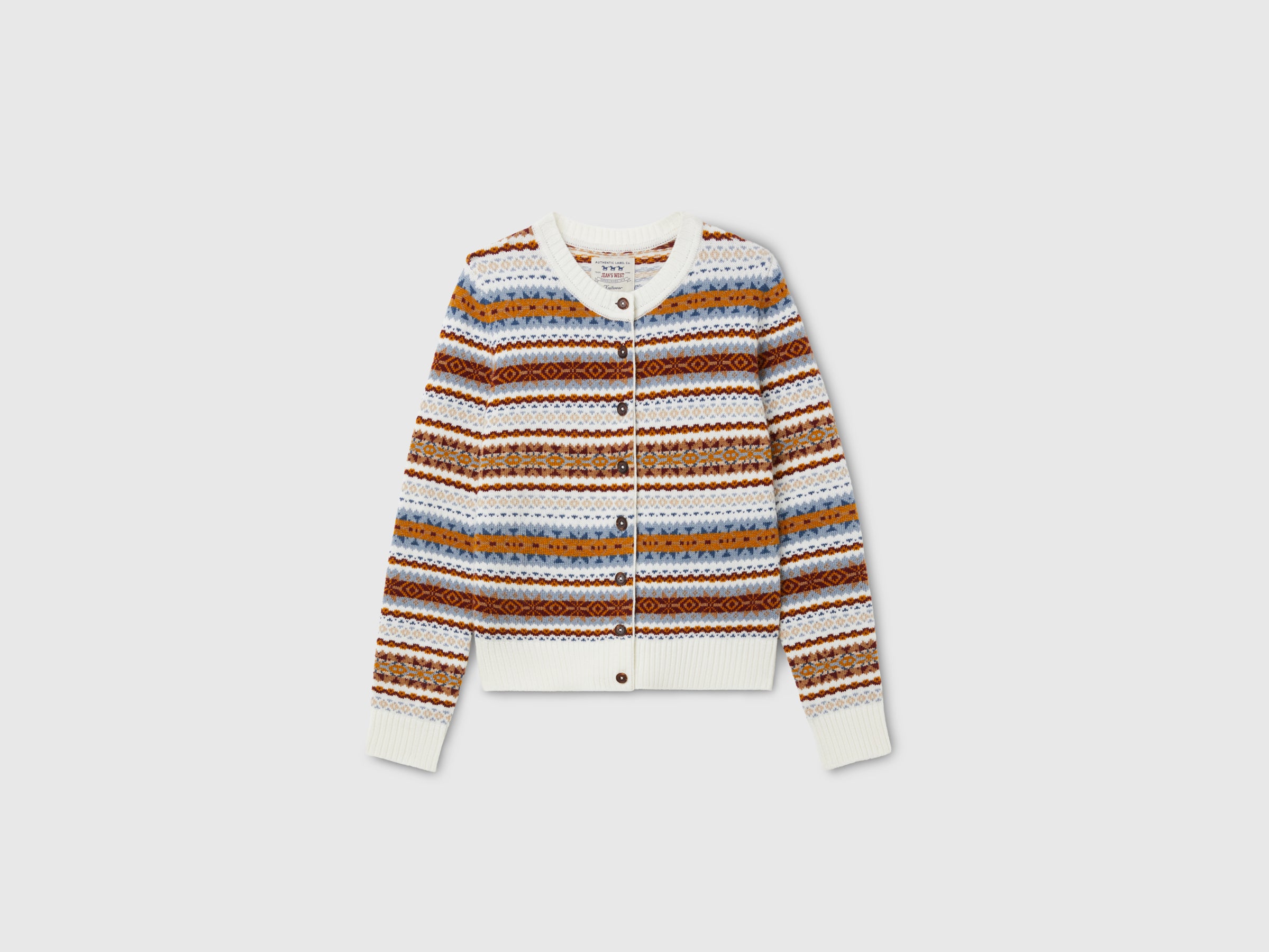 United Colors of Benetton Wool Blend Jacquard Cardigan donna lana M