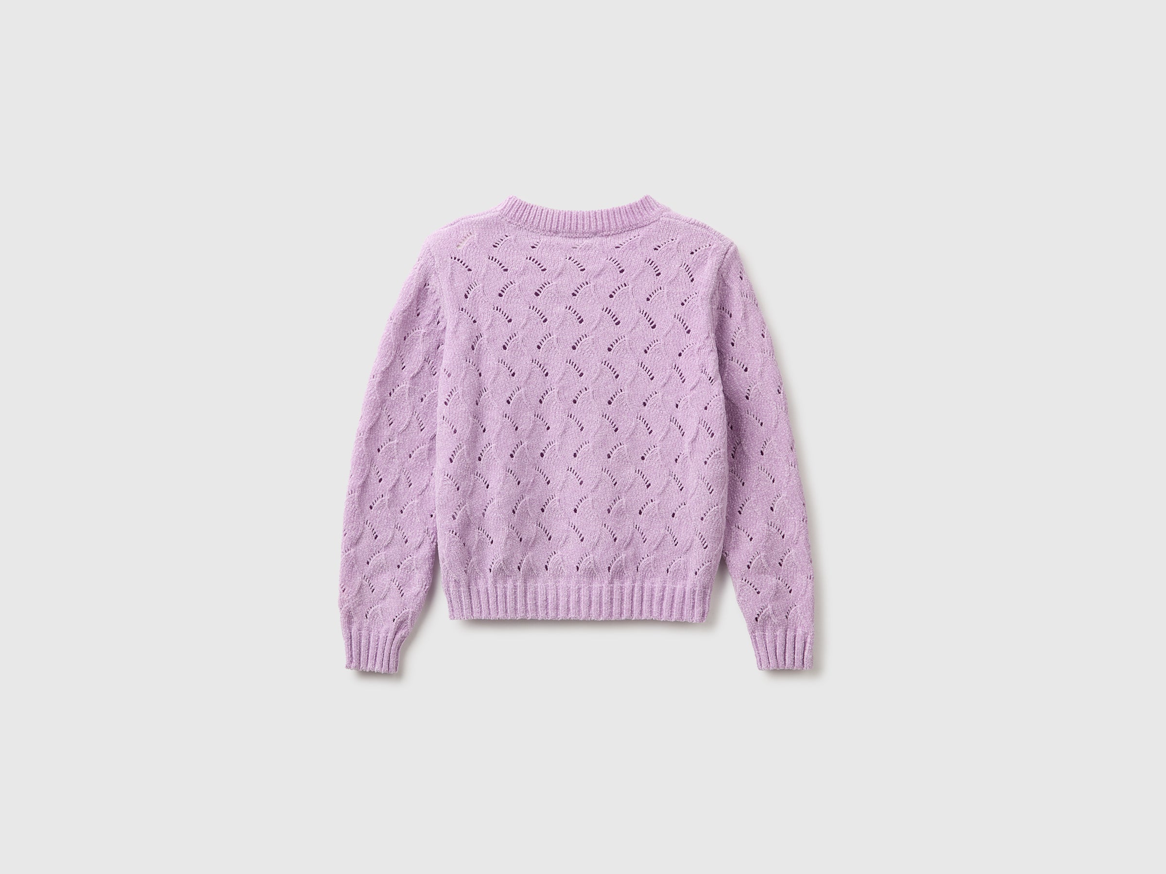 United Colors of Benetton Maglione ciniglia bimba girocollo 104