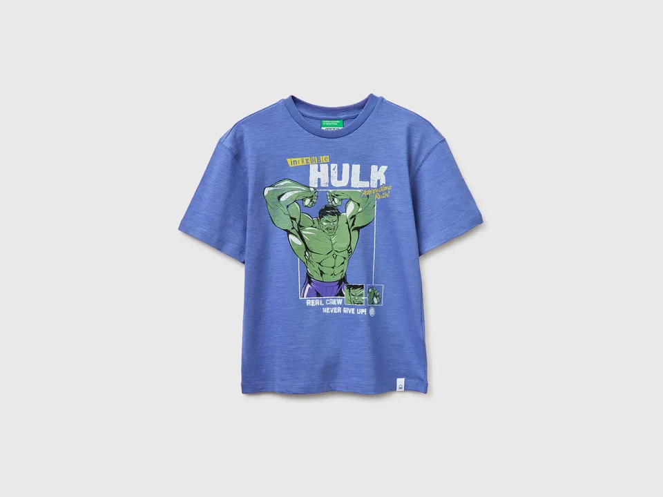United Colors of Benetton Hulk T-shirt Marvel maglietta cotone