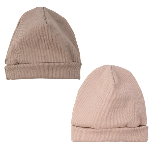Woolly Organic Baby Hats Beanie 2x1 Rib cuffia neonato cotone bio