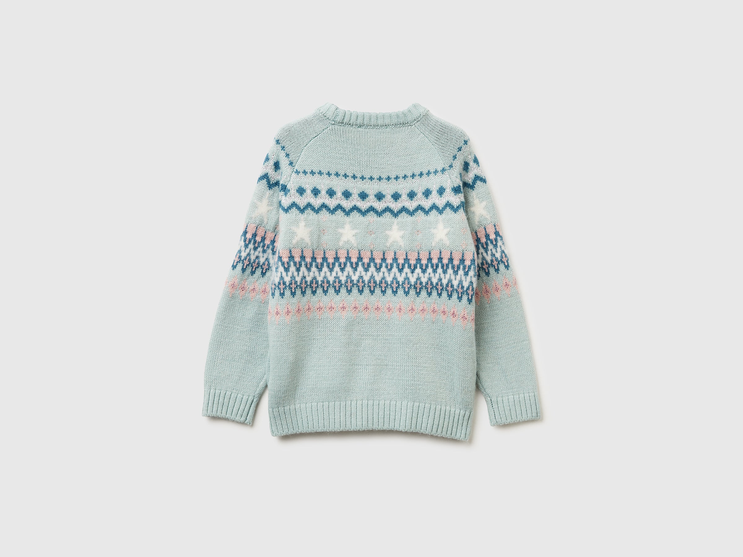 United Colors of Benetton Maglione Jacquard bimbo misto lana