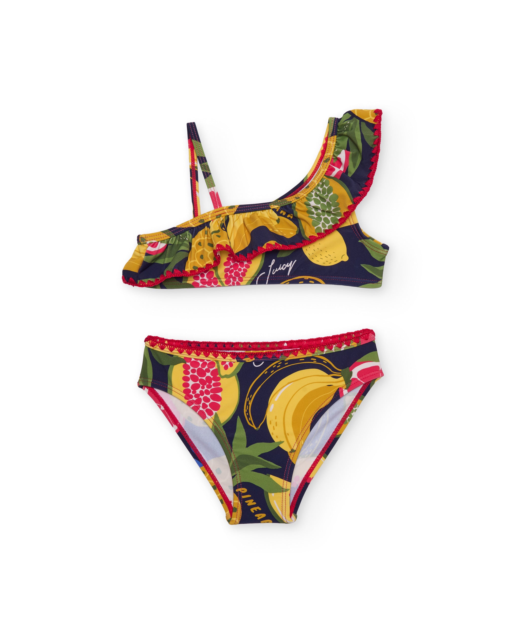 TucTuc Costumi Bikini Bambina Giallo Volant 4-16 Anni