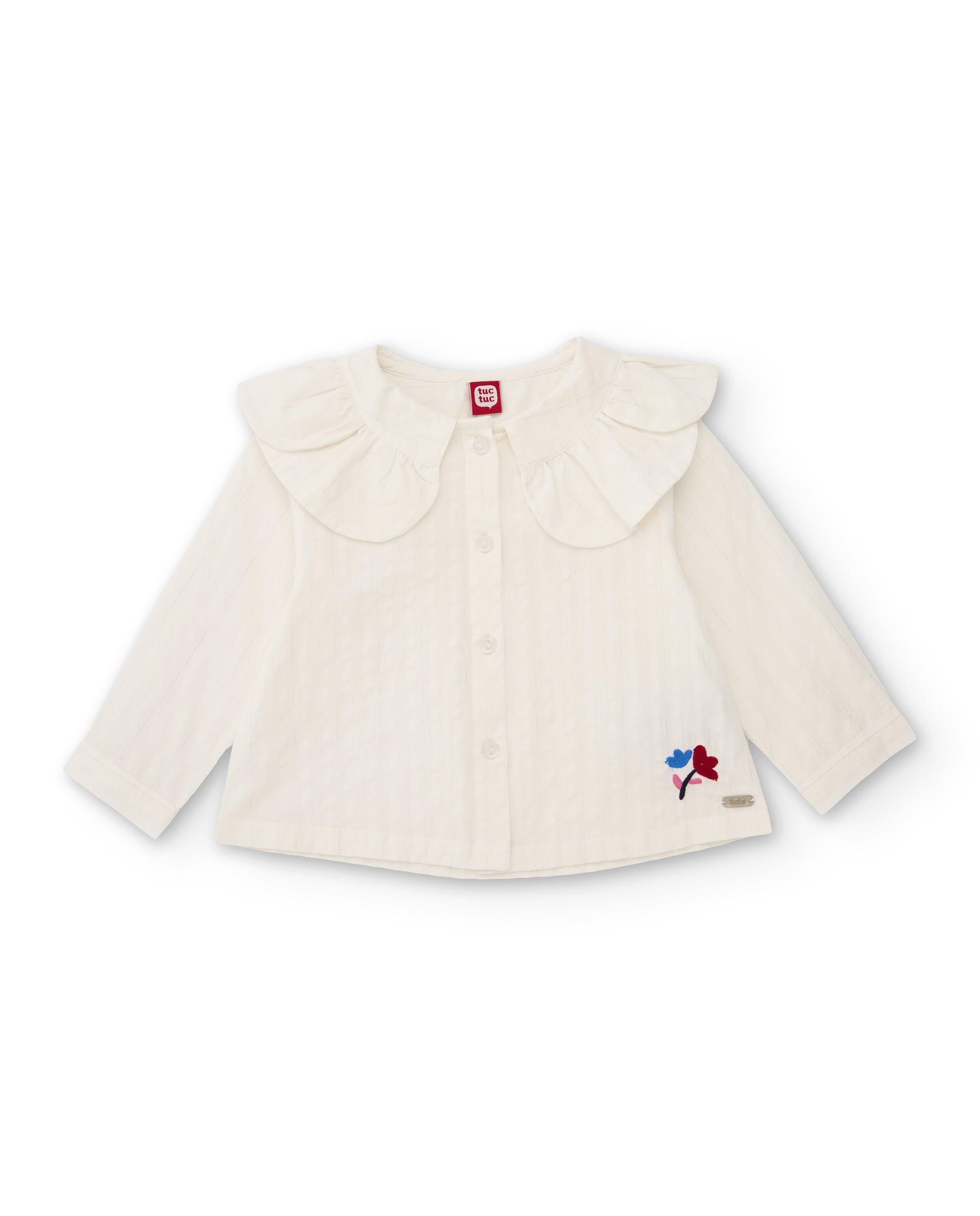TucTuc Camicette blusa bianca colletto Peter Pan