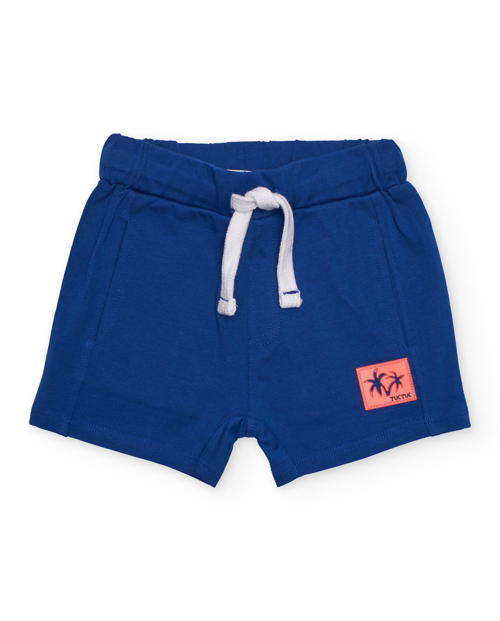 TucTuc Bermuda shorts bambino blu navy tasche vita elastica