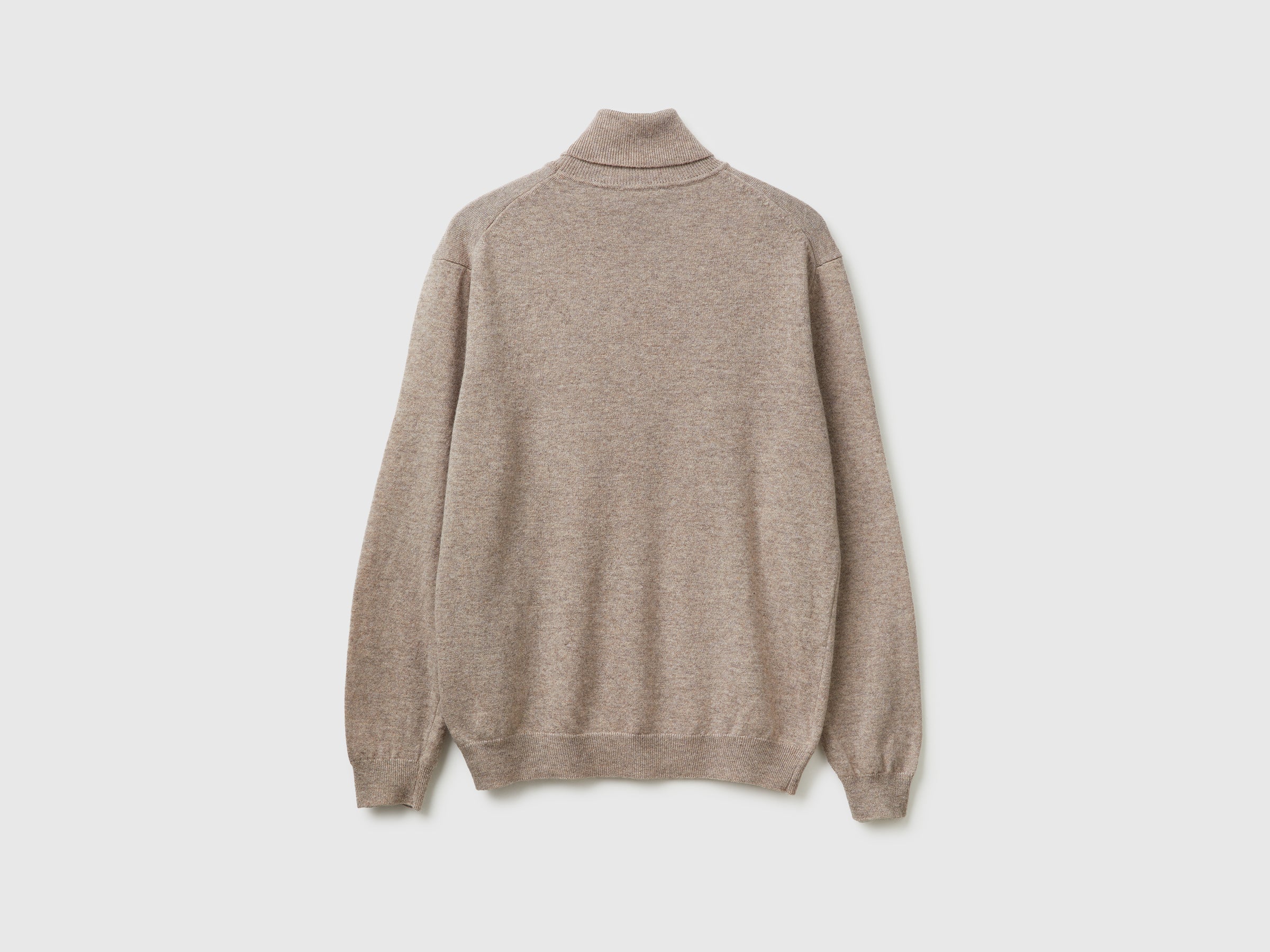 United Colors of Benetton Maglione dolcevita lana merino grigio