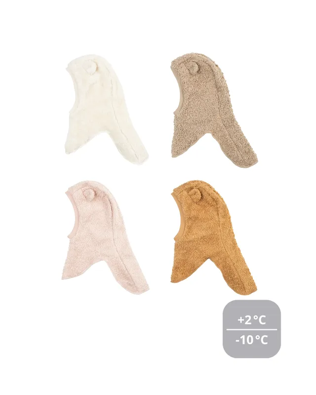 Woolly Organic Baby Hats passamontagna teddy peluche lana merino