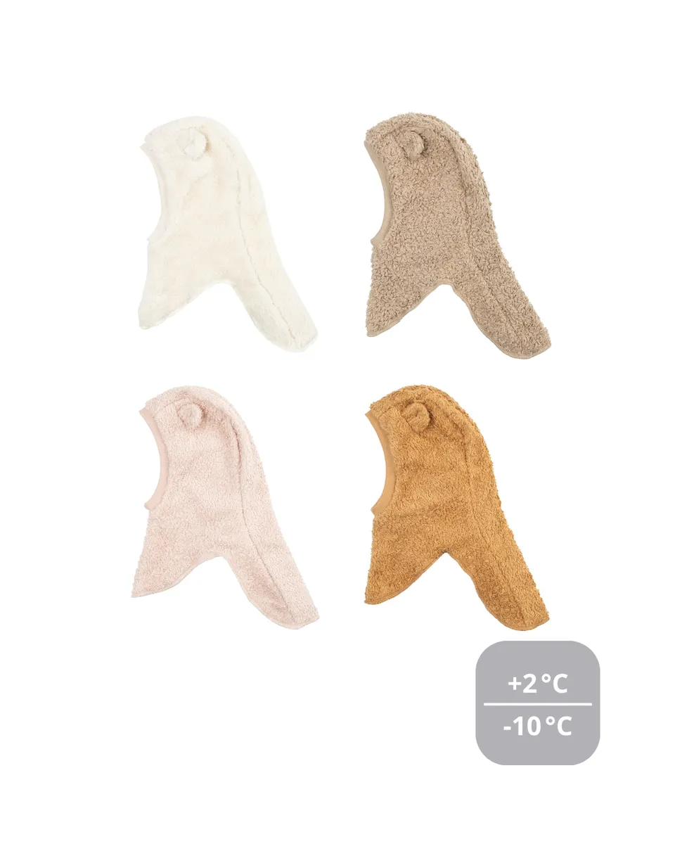 Woolly Organic Baby Hats passamontagna teddy peluche lana merino