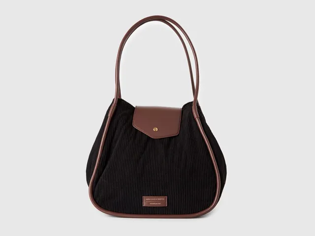 United Colors of Benetton Velvet Tote Borsa Velluto OS