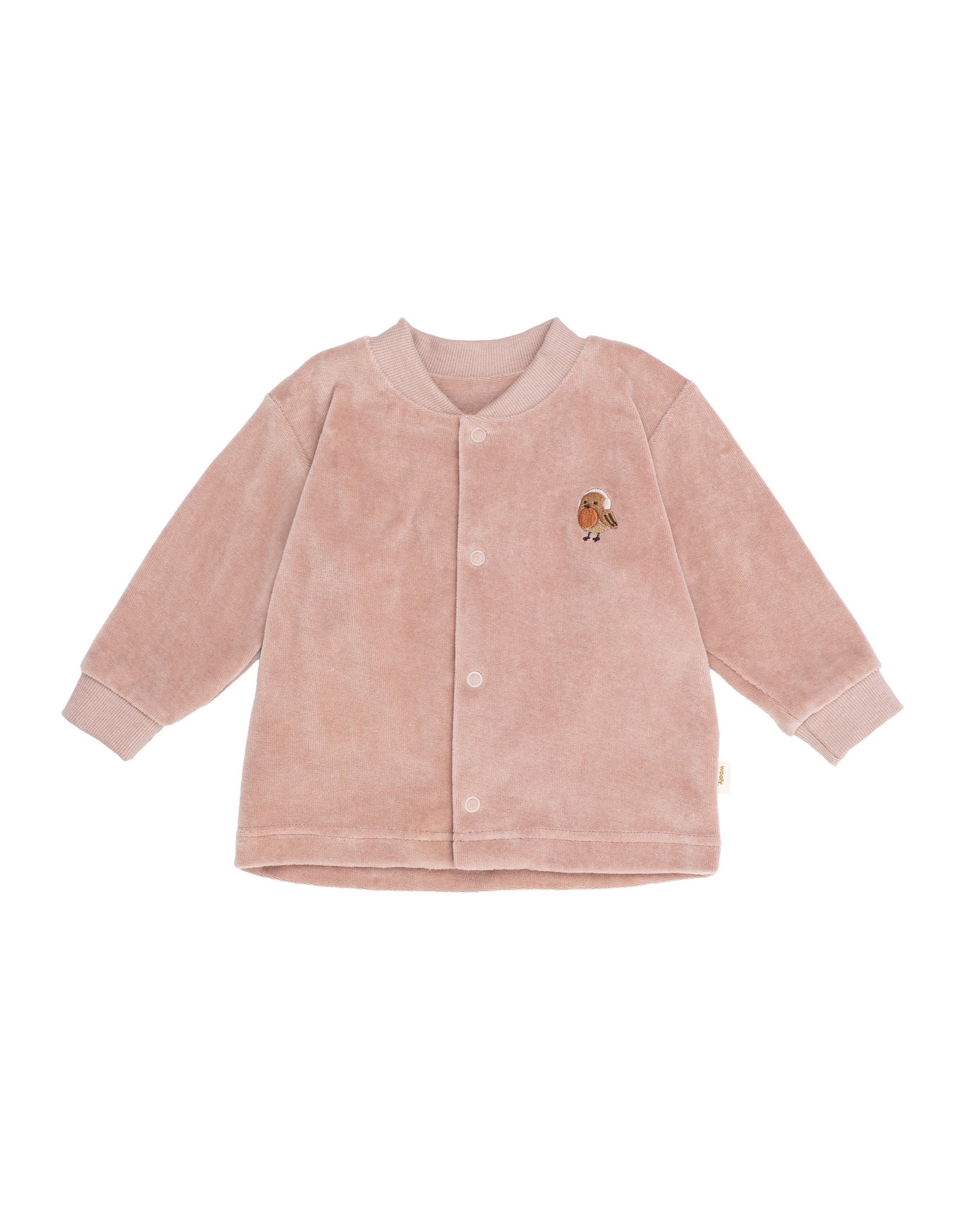 Woolly Organic Baby Jackets Giacca velluto ricamata cotone bio GOTS