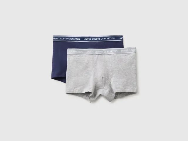 United Colors of Benetton boxer cotone bimbo 2 pezzi 3-4 anni