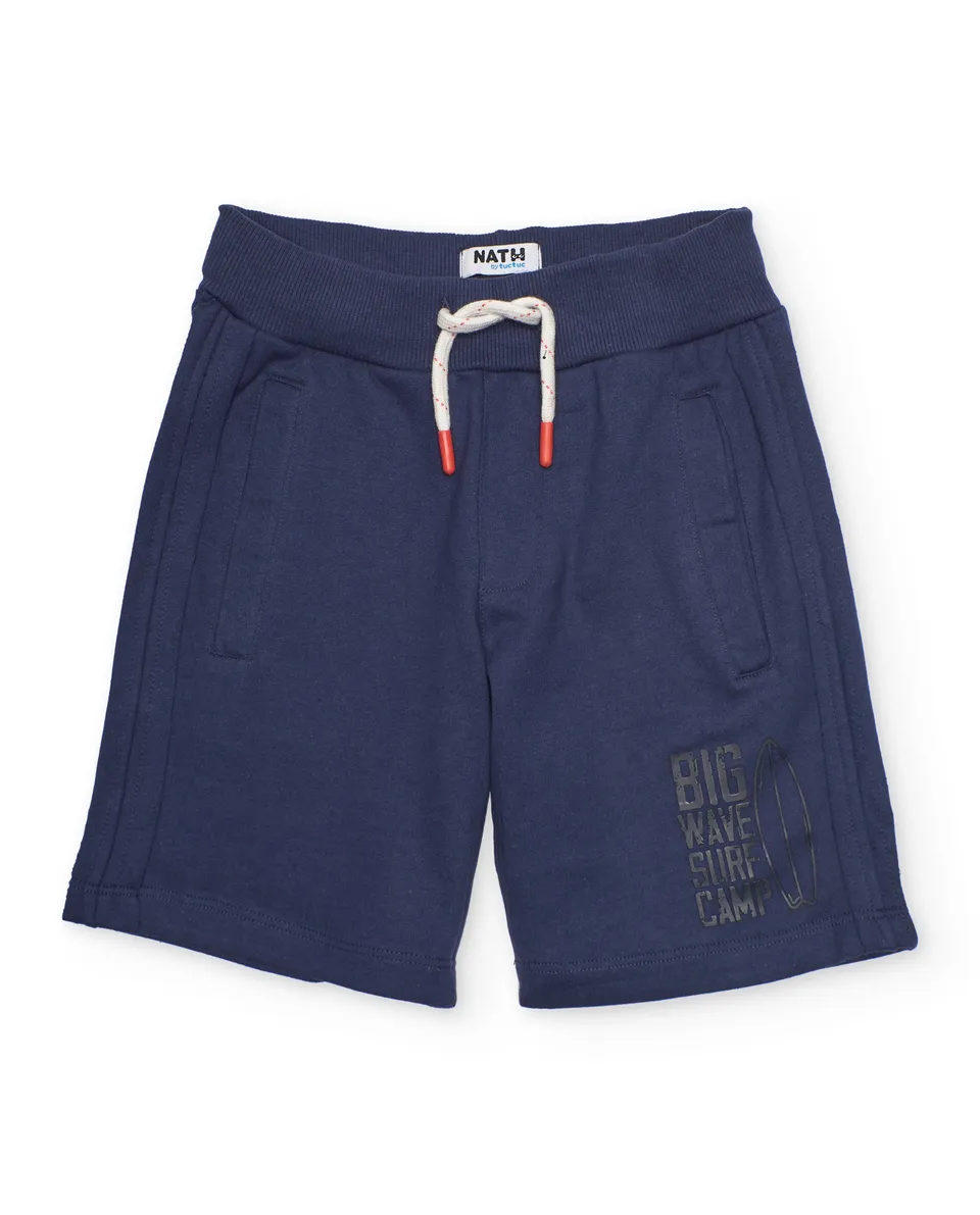 TucTuc Bermuda bermuda bambino navy maglia vita elastica
