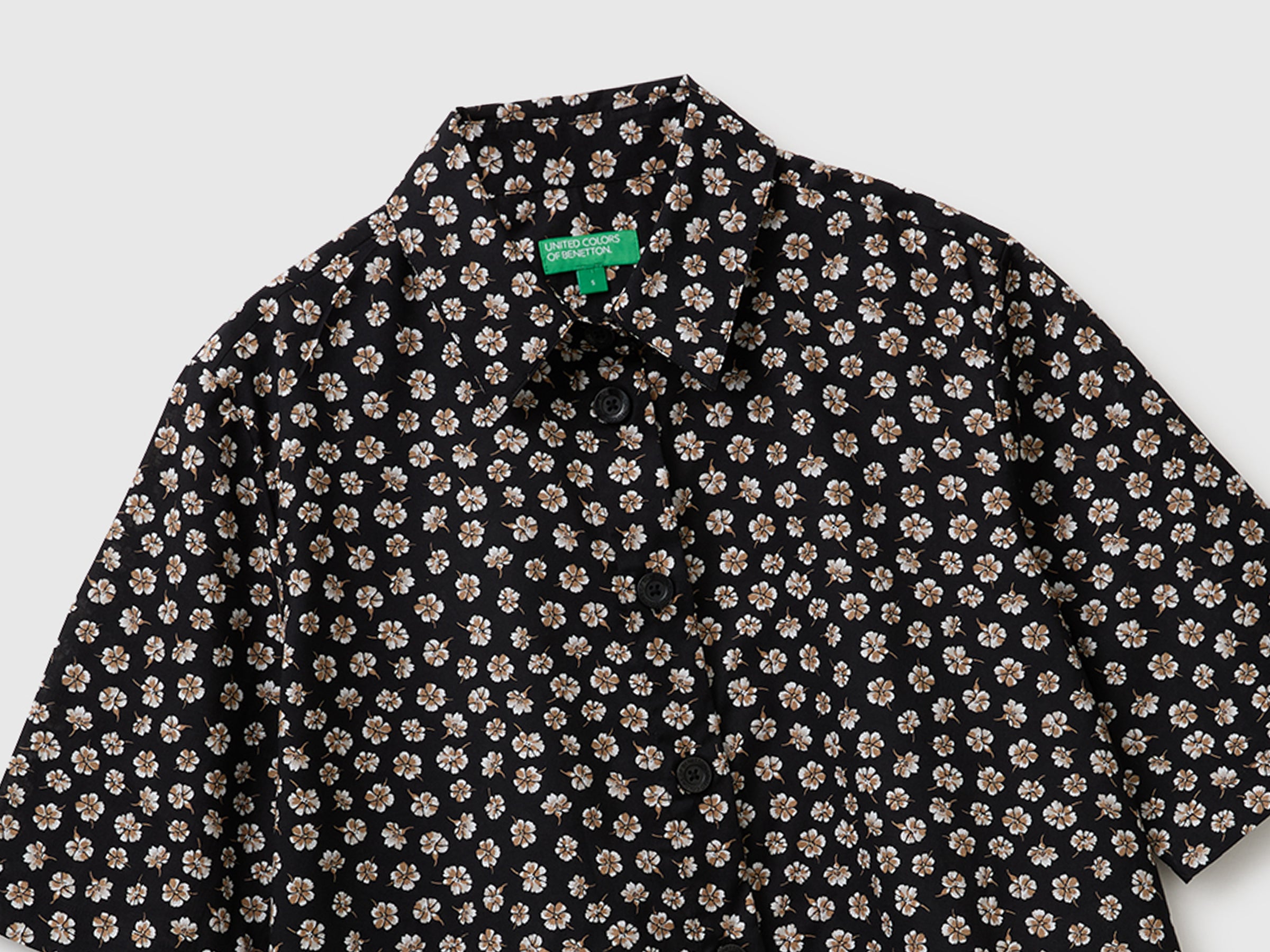 United Colors of Benetton camicia fantasia M puro cotone