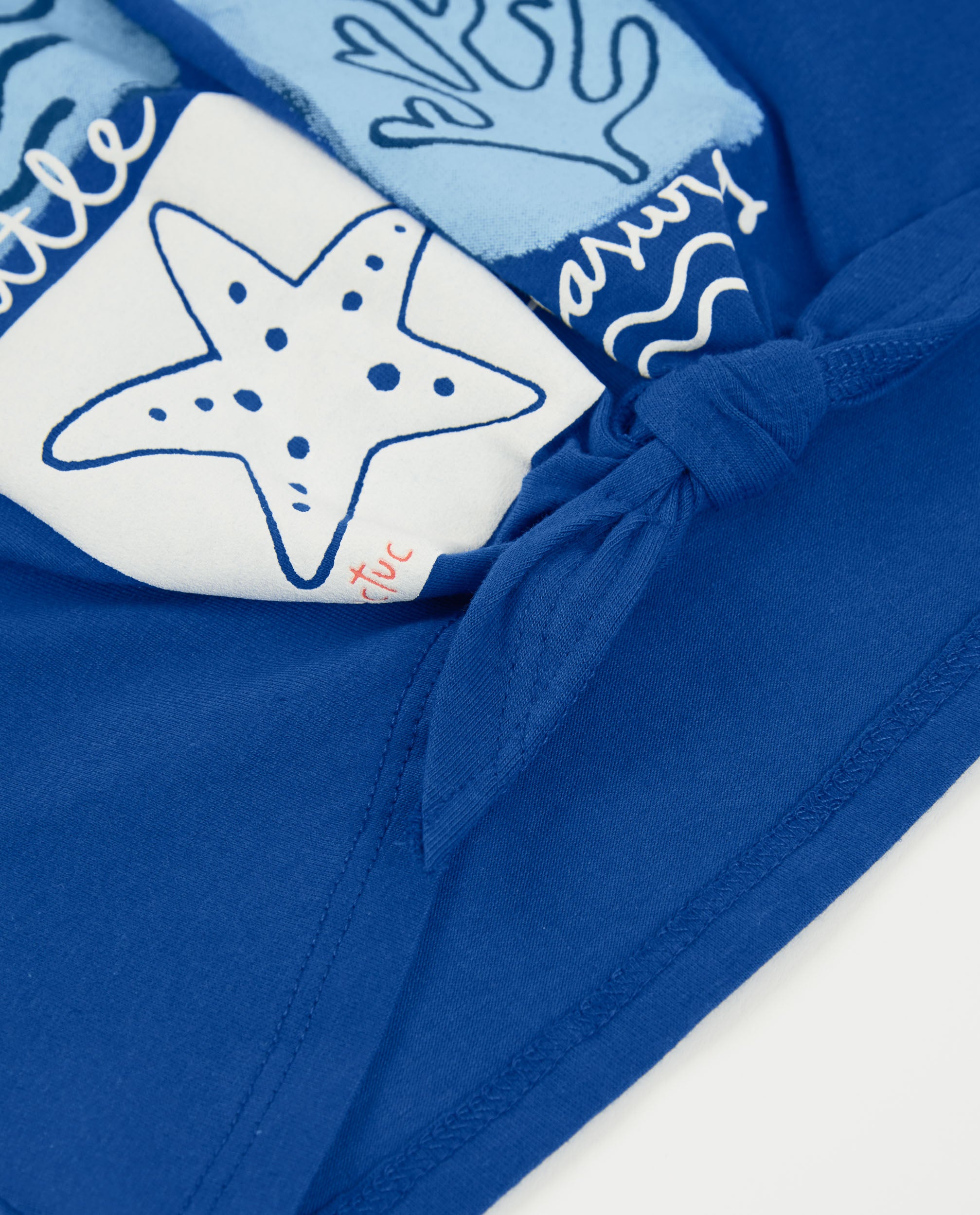 TucTuc Magliette T-shirt Bambina Navy Nodo Mare