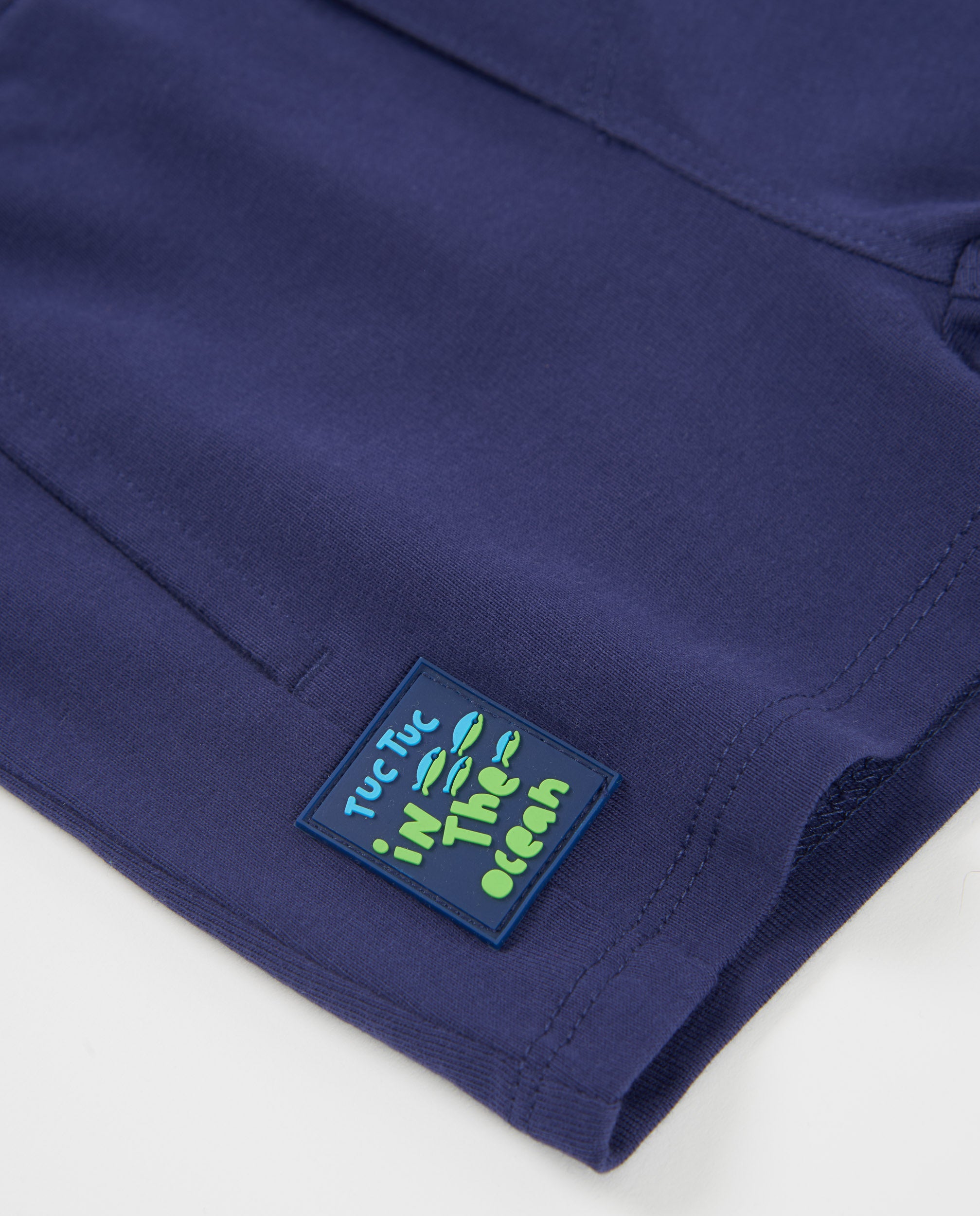 TucTuc Bermuda Shorts Navy Neonato Elastico Tasche Cotone