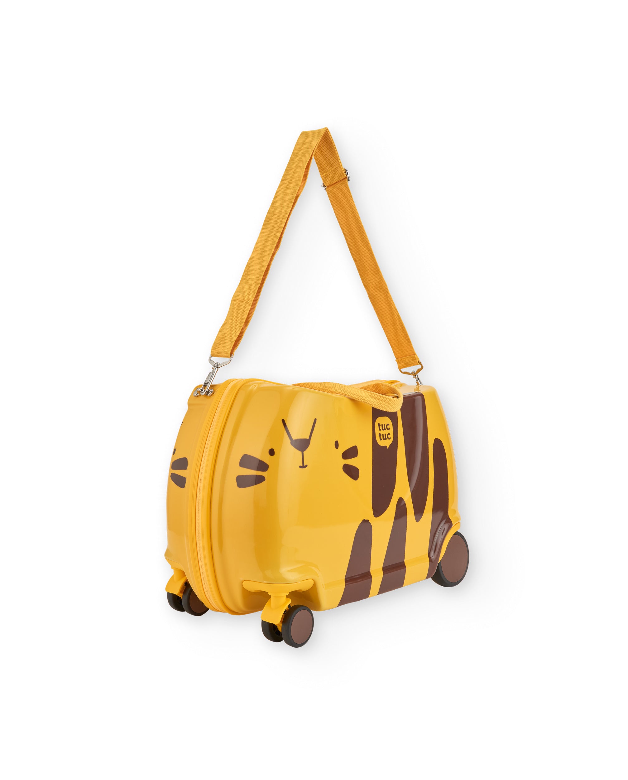 TucTuc Accessori valigia bambini tigre gialla taglia U