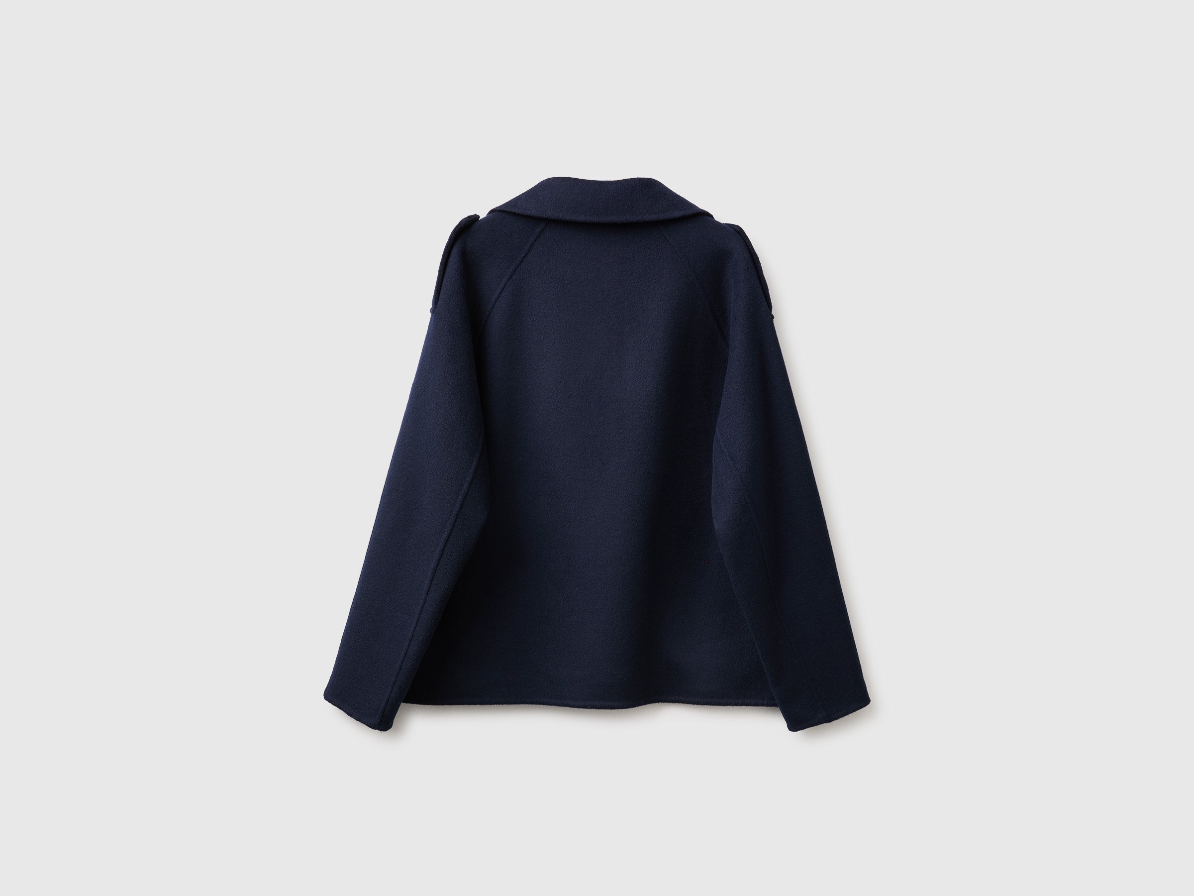 United Colors of Benetton Cappotto Corto S lana doppiopetto