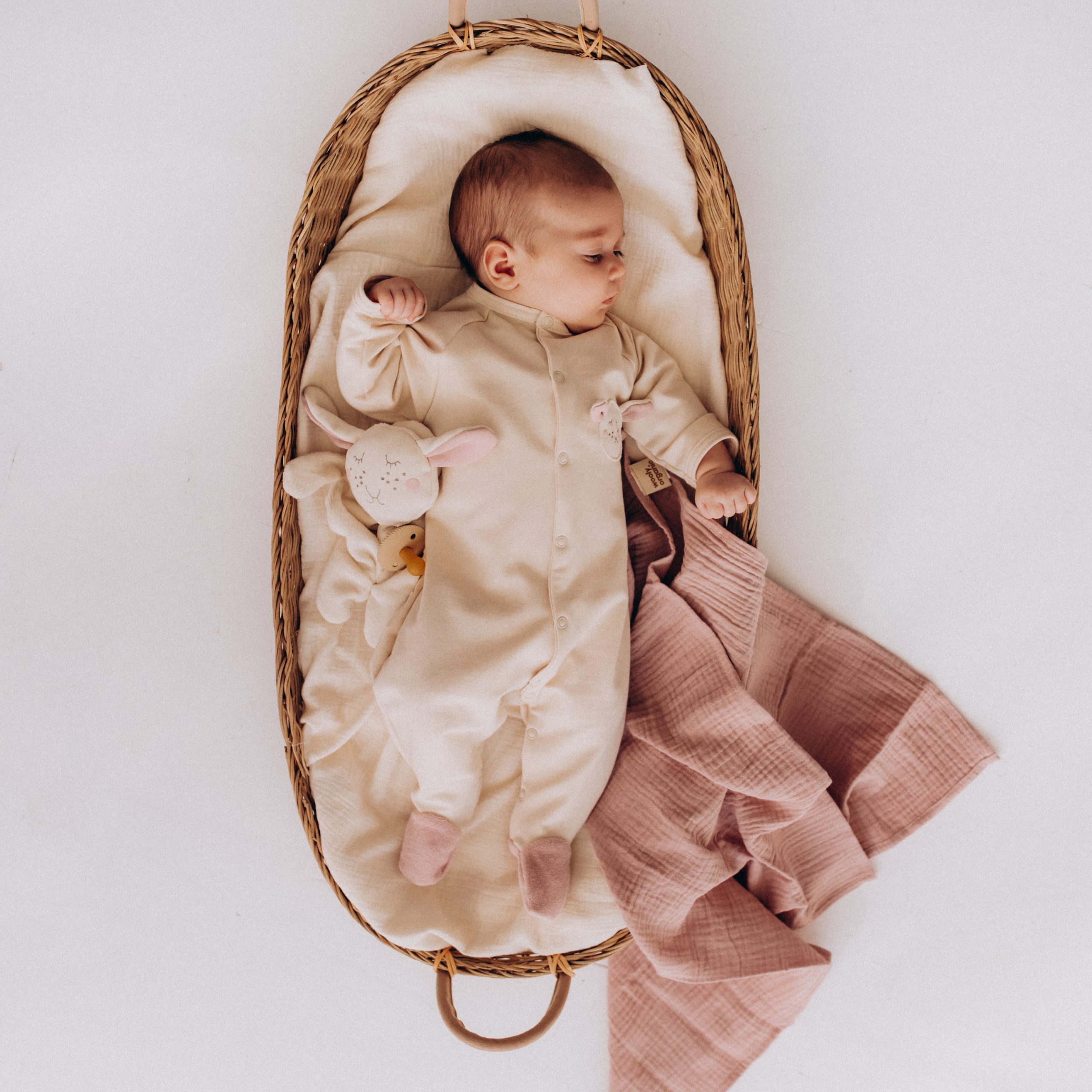 Woolly Organic French Terry Sleepsuit tutina piedini cotone bio