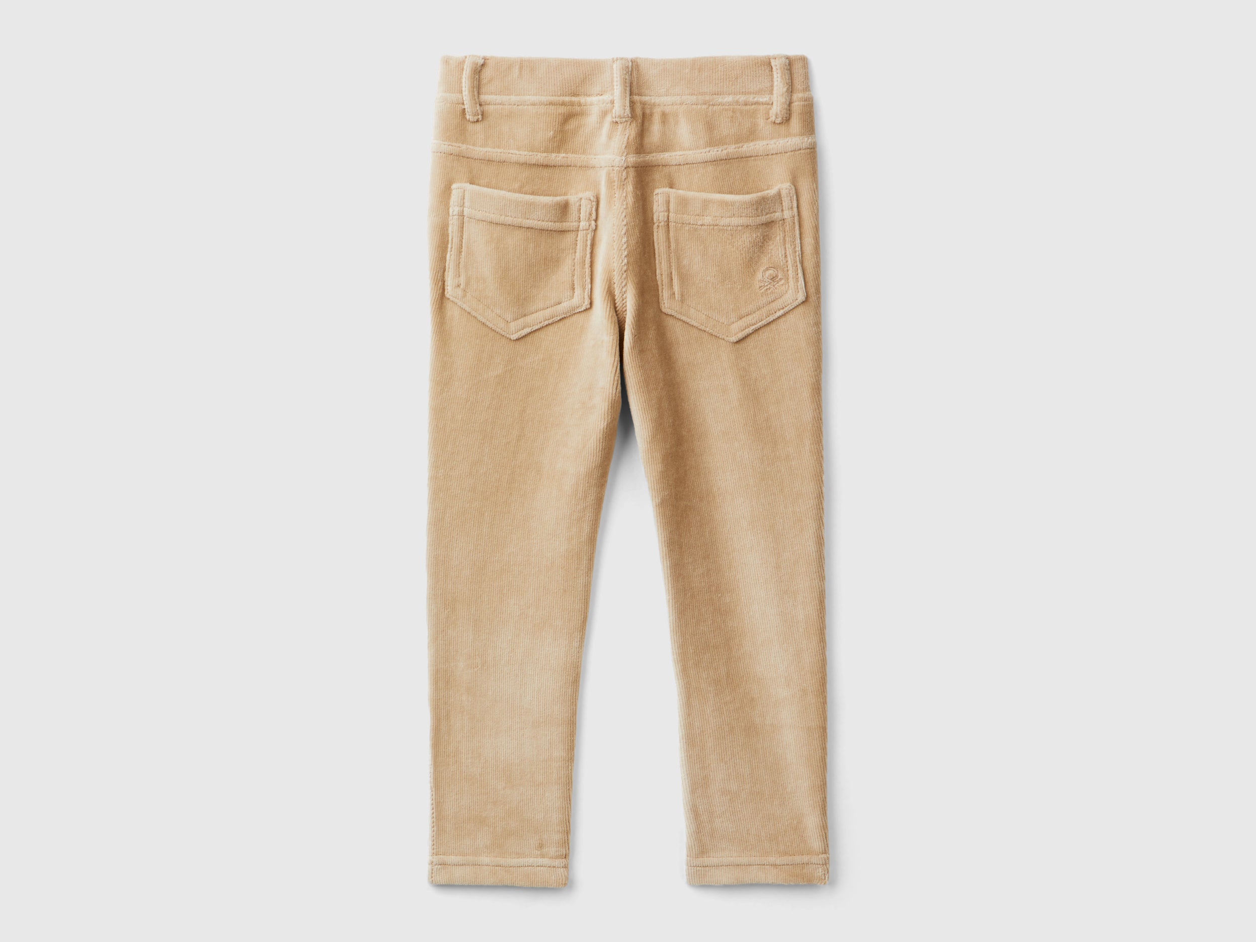 United Colors of Benetton pantaloni bimba ciniglia coste cotone