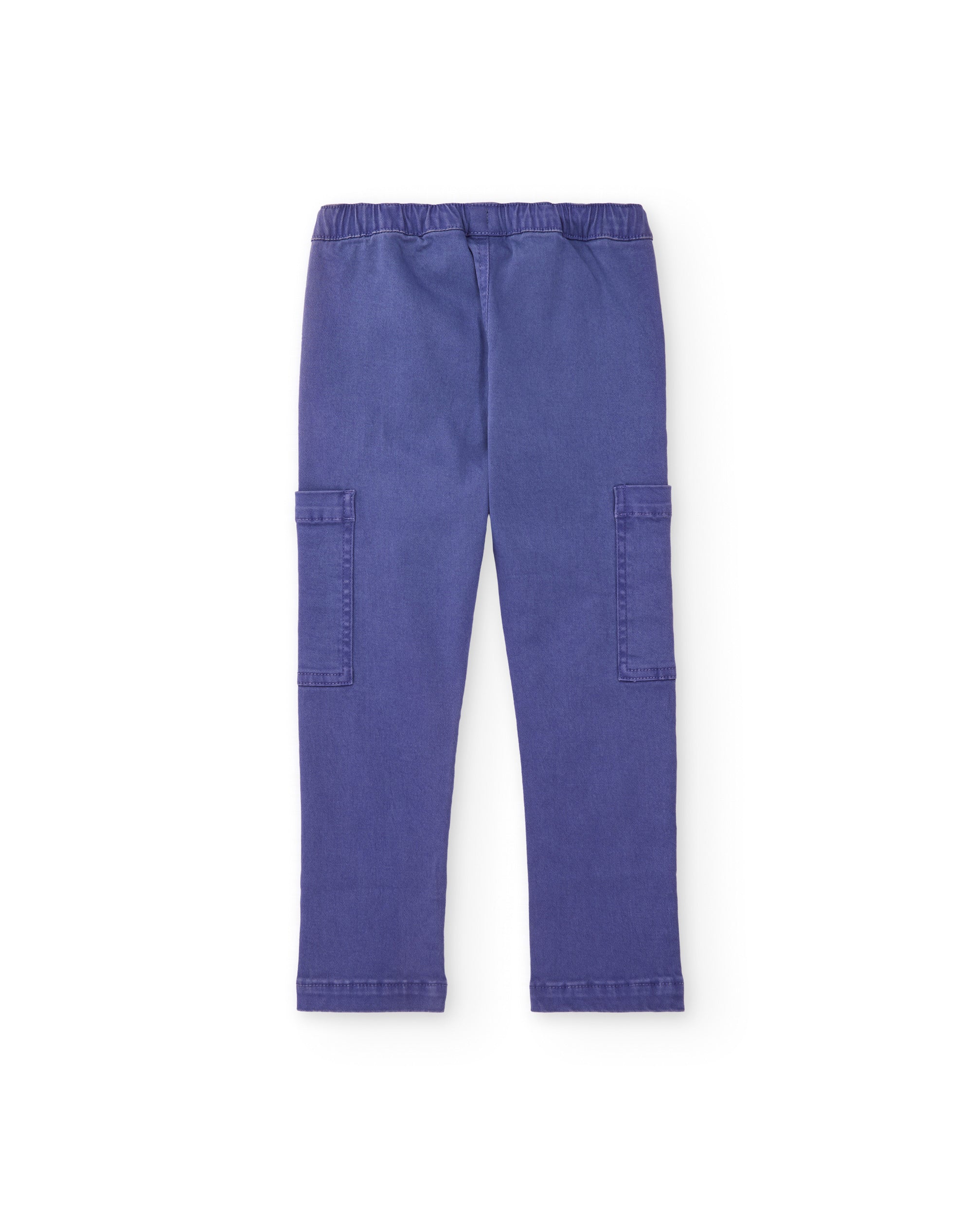 TucTuc Pantaloni Cargo Bimbo Lila Vita Elasticizzata