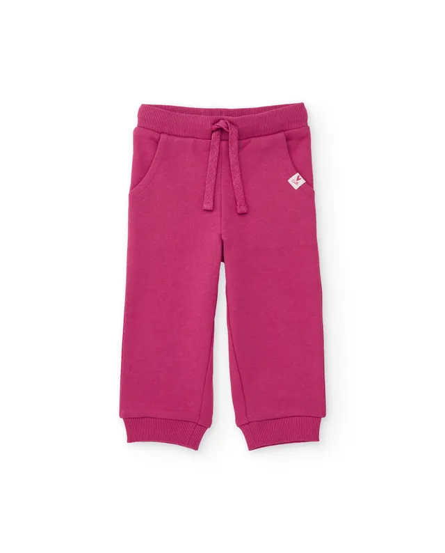 TucTuc Pantaloni felpa bambina fucsia vita regolabile