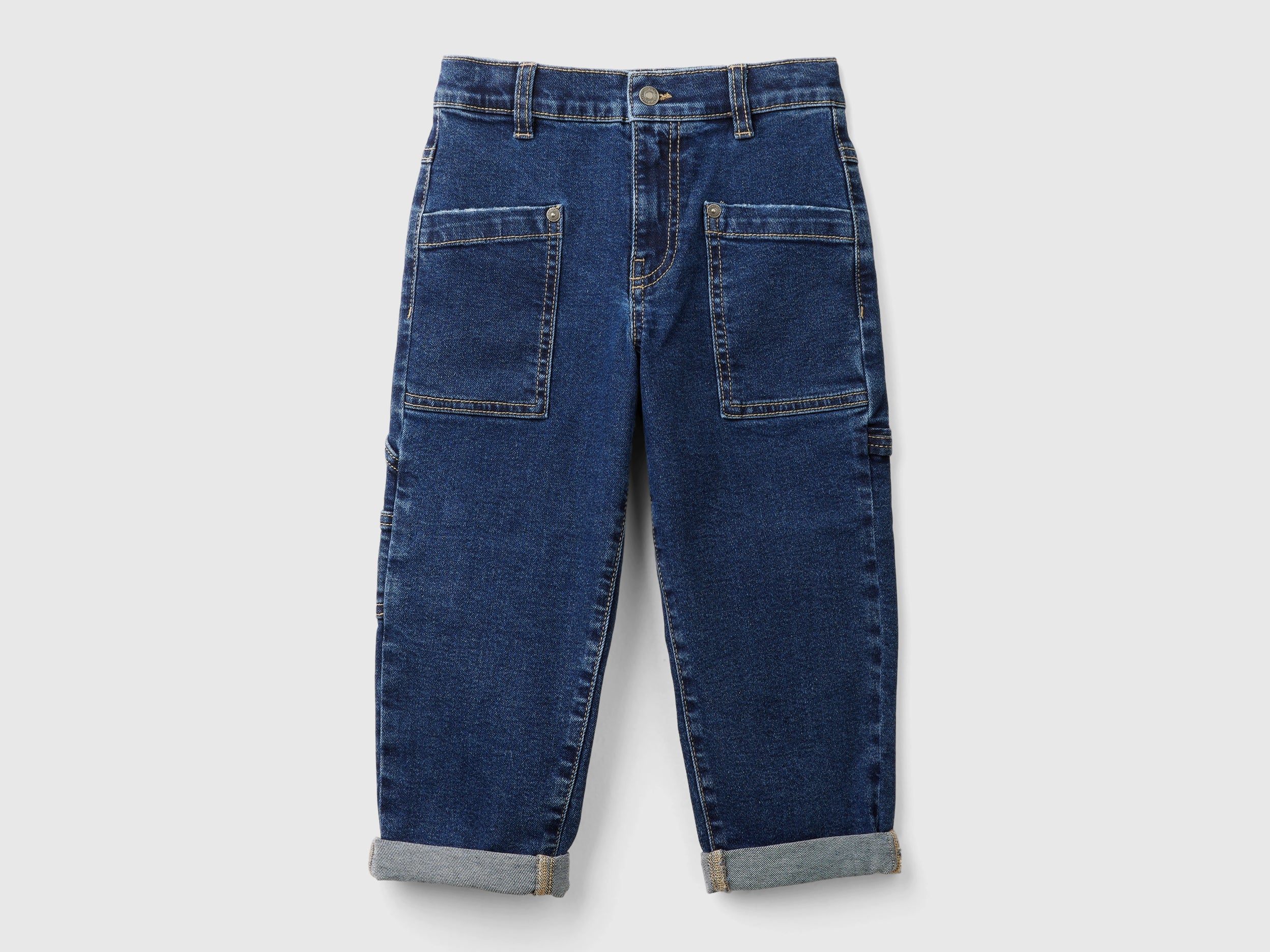 United Colors of Benetton Jeans dritto cotone riciclato bambino