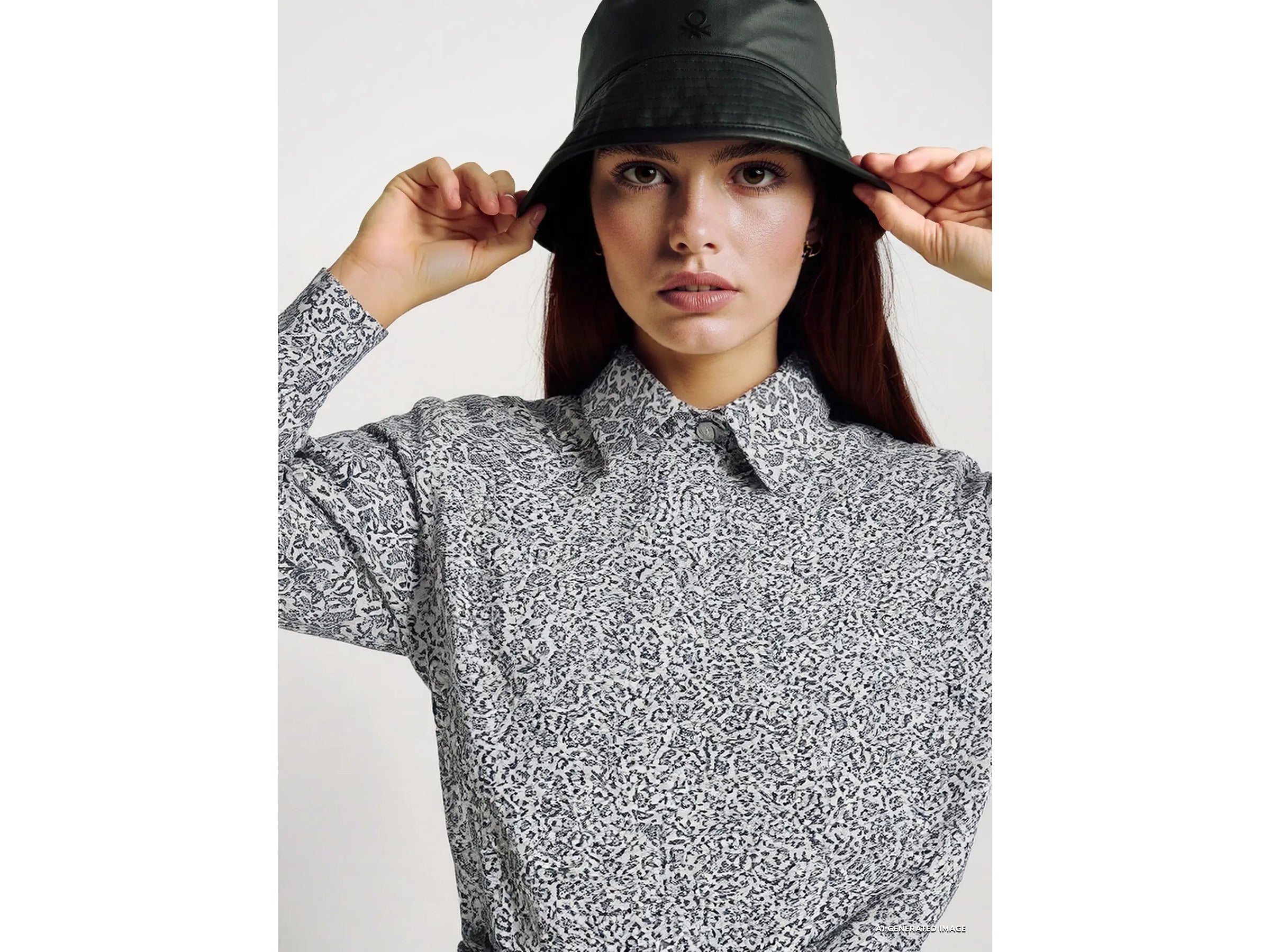 United Colors of Benetton camicia fantasia cotone leggero