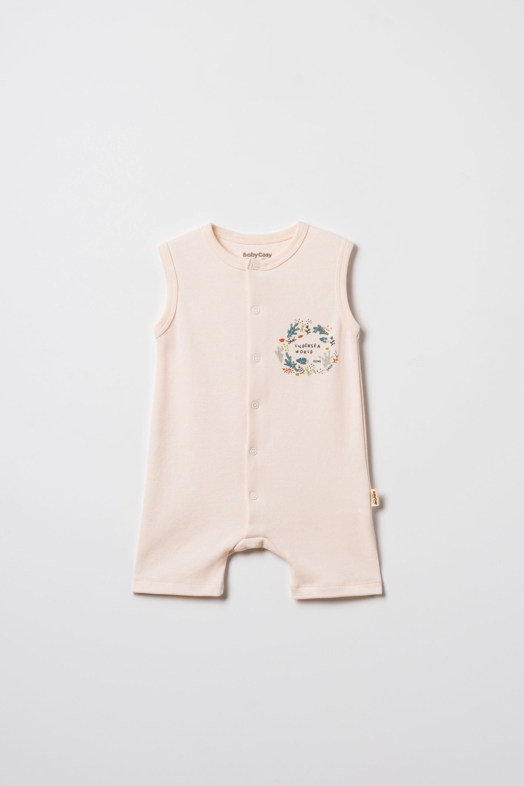 Babycosy Organic set 2 tutine neonato senza maniche cotone 0-3 mesi