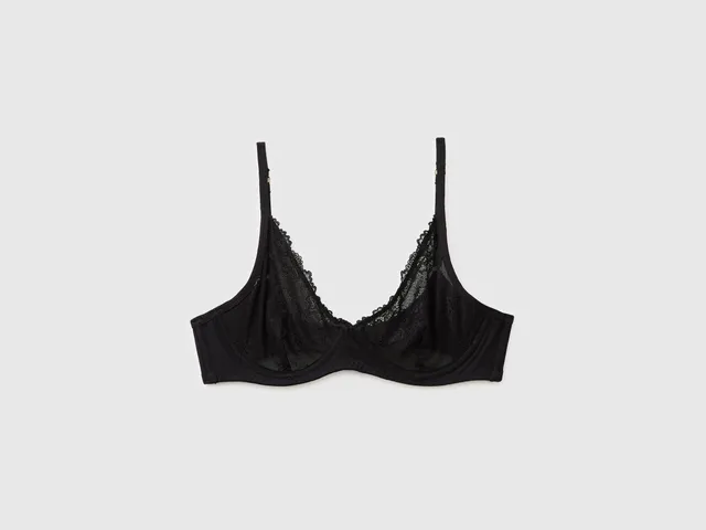 United Colors of Benetton Underwear reggiseno triangolo pizzo ferretto