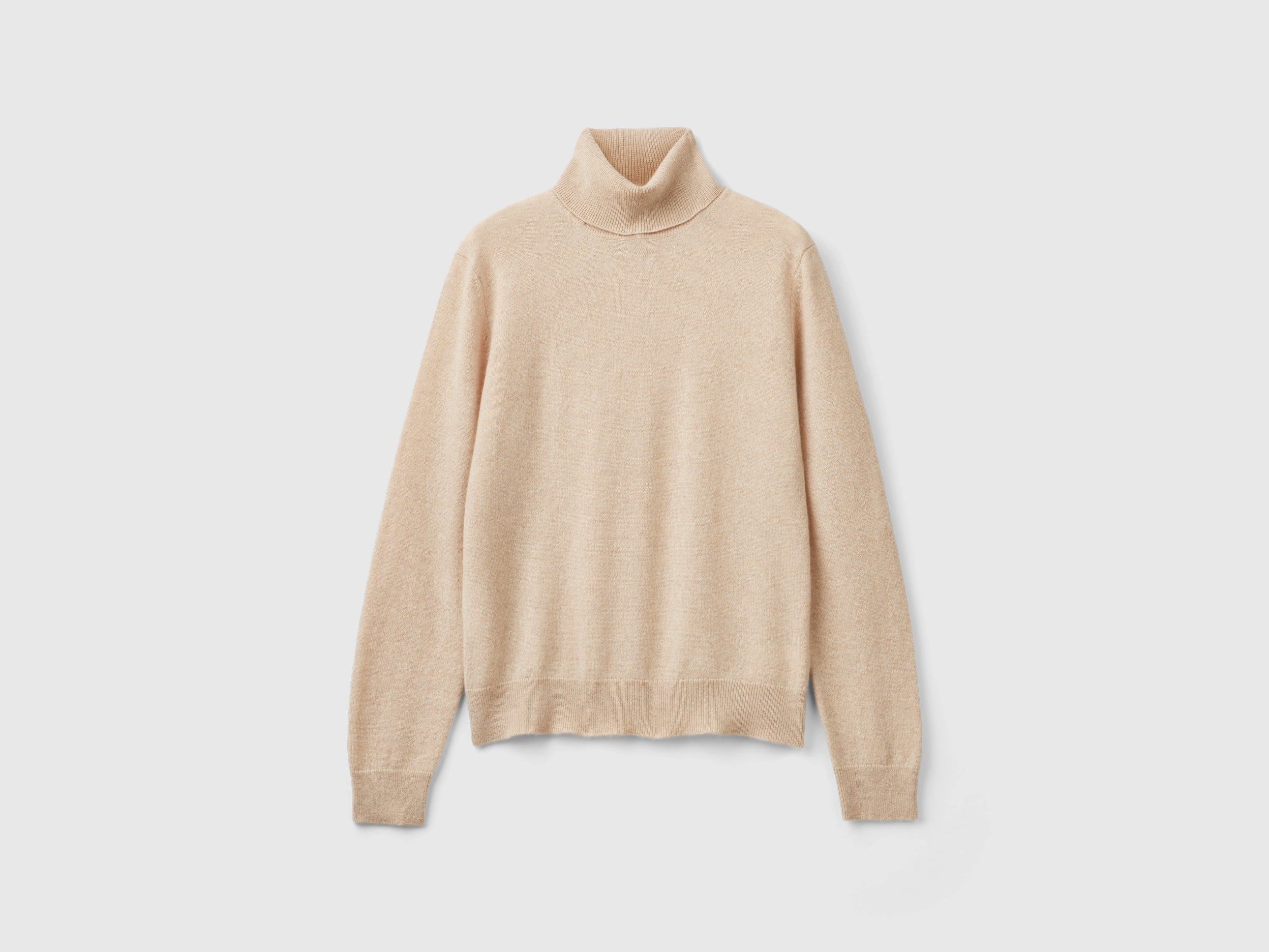 United Colors of Benetton maglione dolcevita cashmere beige