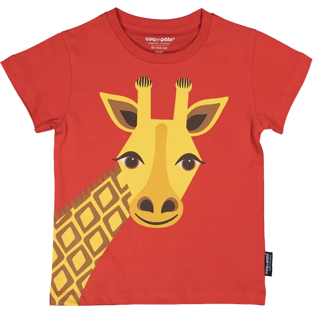 Kocarcia Coq en Pâte Maglietta Giraffa cotone bio 2 anni