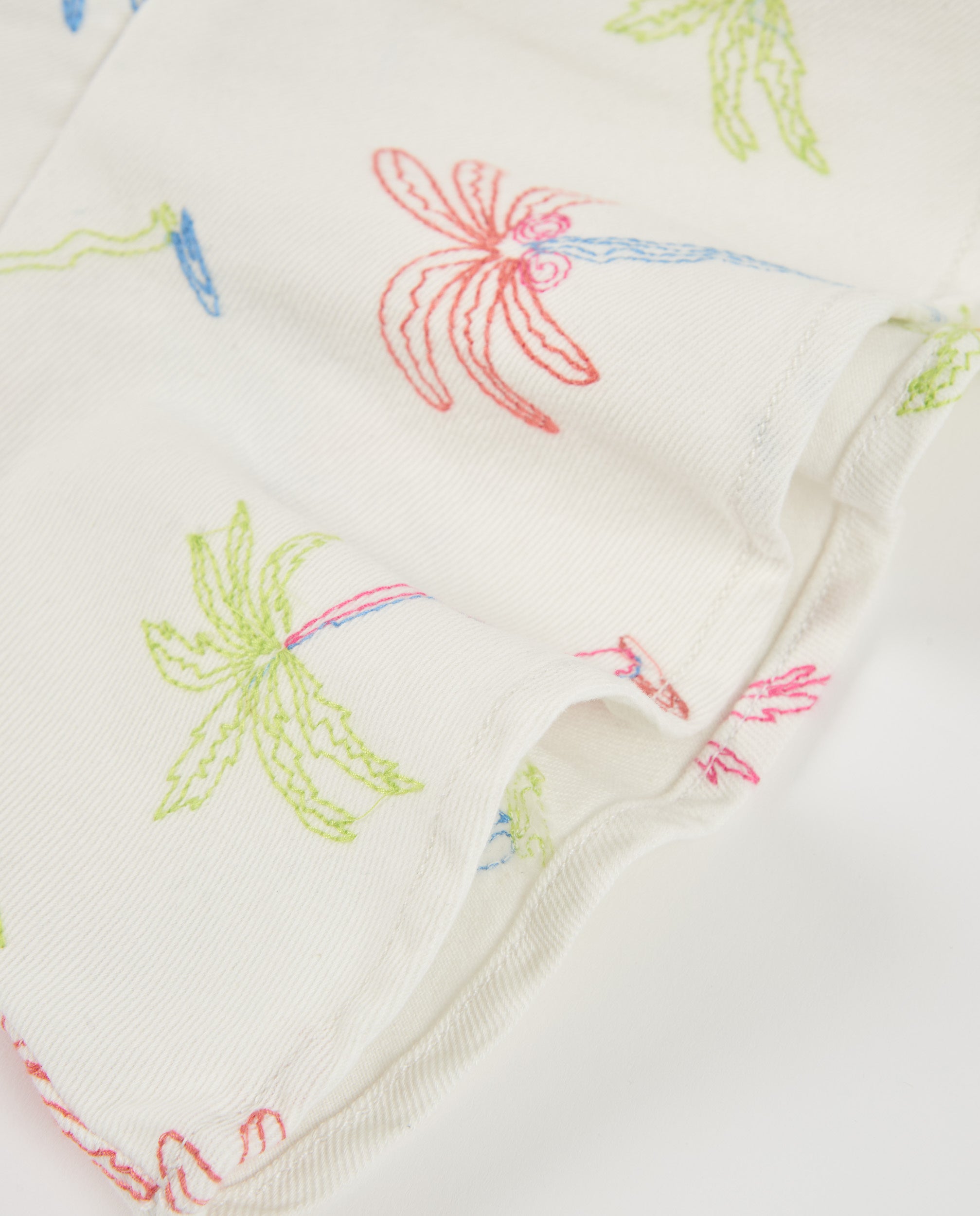 TucTuc Vestiti vestito bambina palme bianco