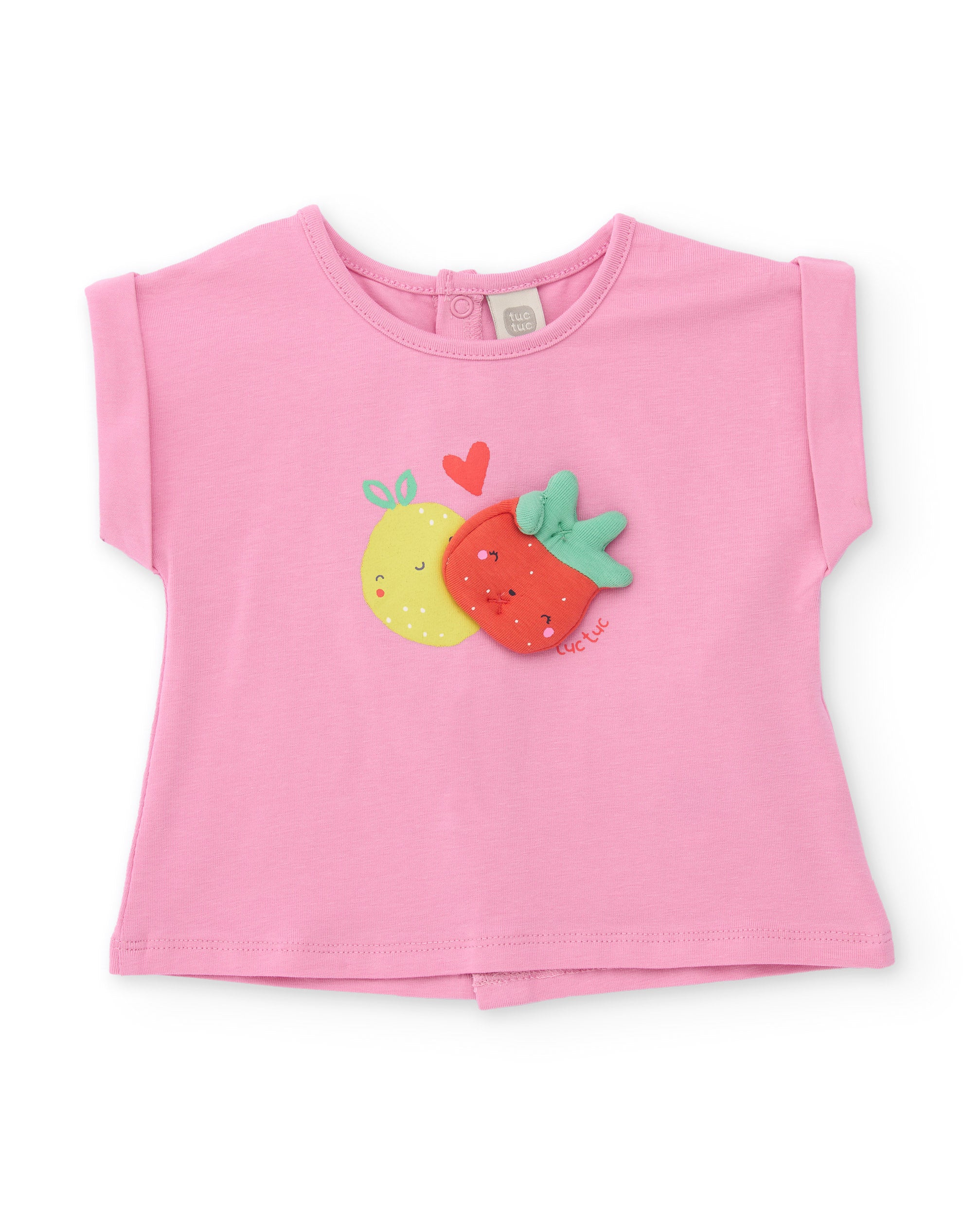 TucTuc Completi completo neonata rosa frutta estivo