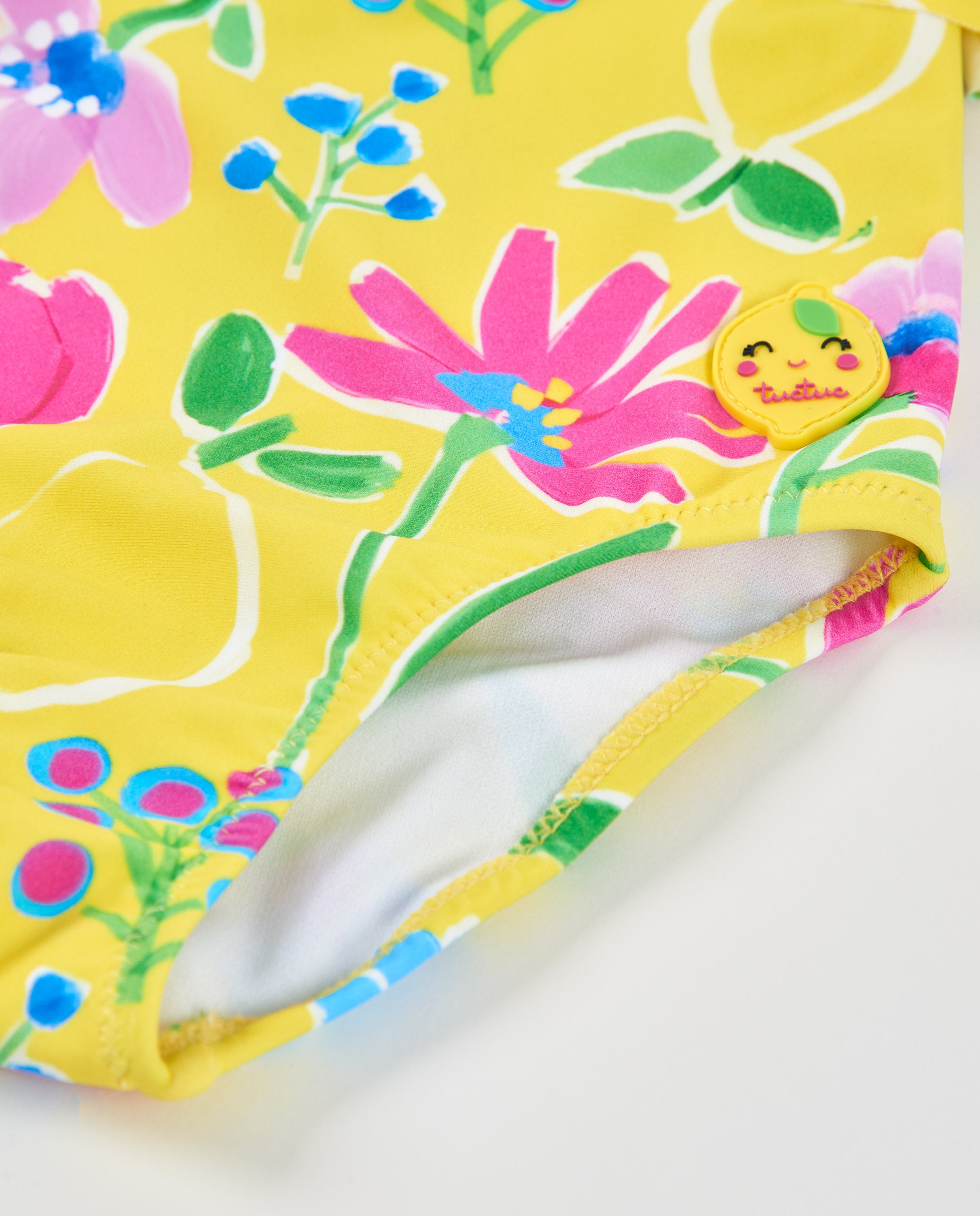 TucTuc Costumi Da Bagno Costume bambina giallo floreale